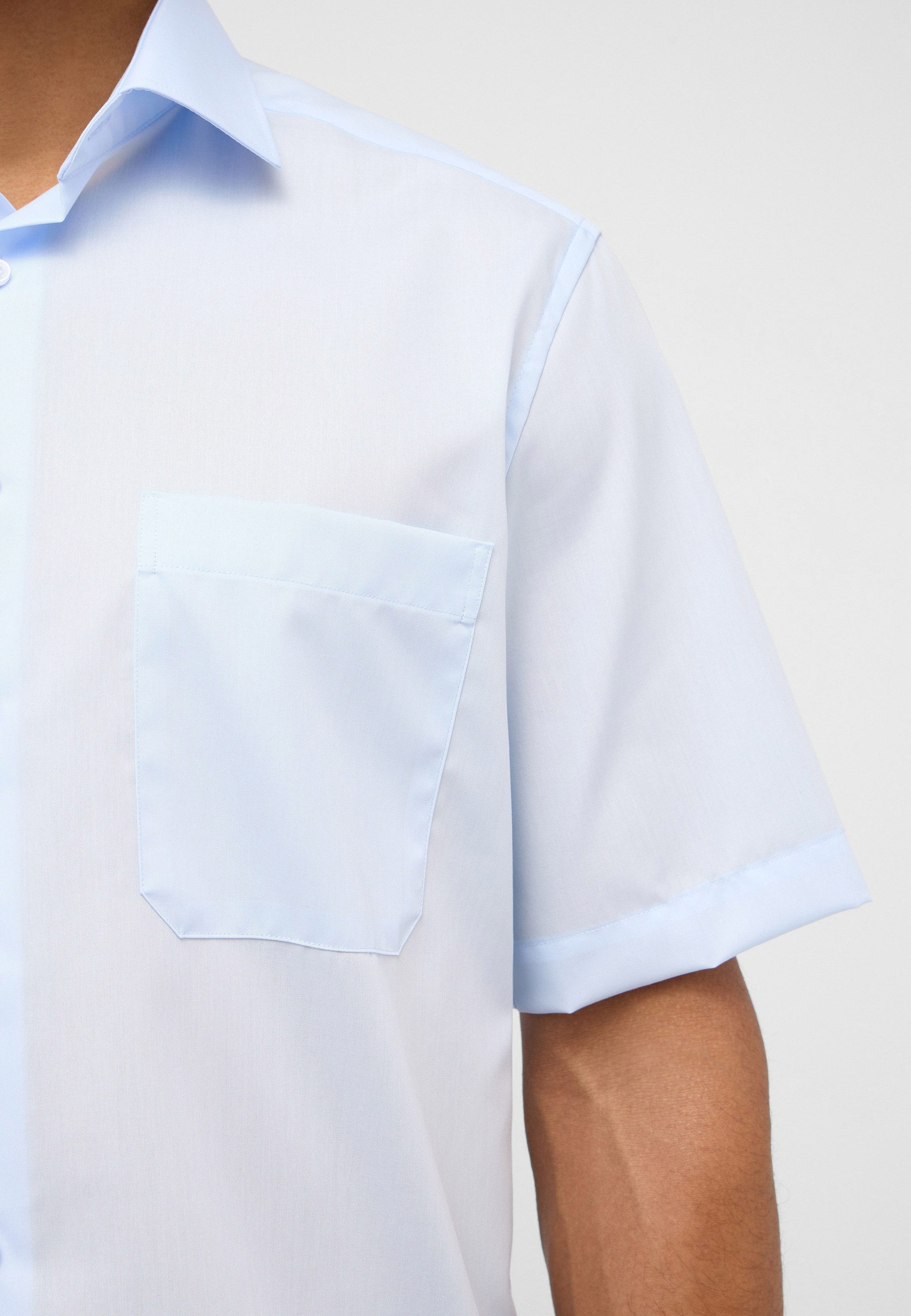 Eterna Overhemd met korte mouwen Comfort fit NON IRON (strijkvrij)