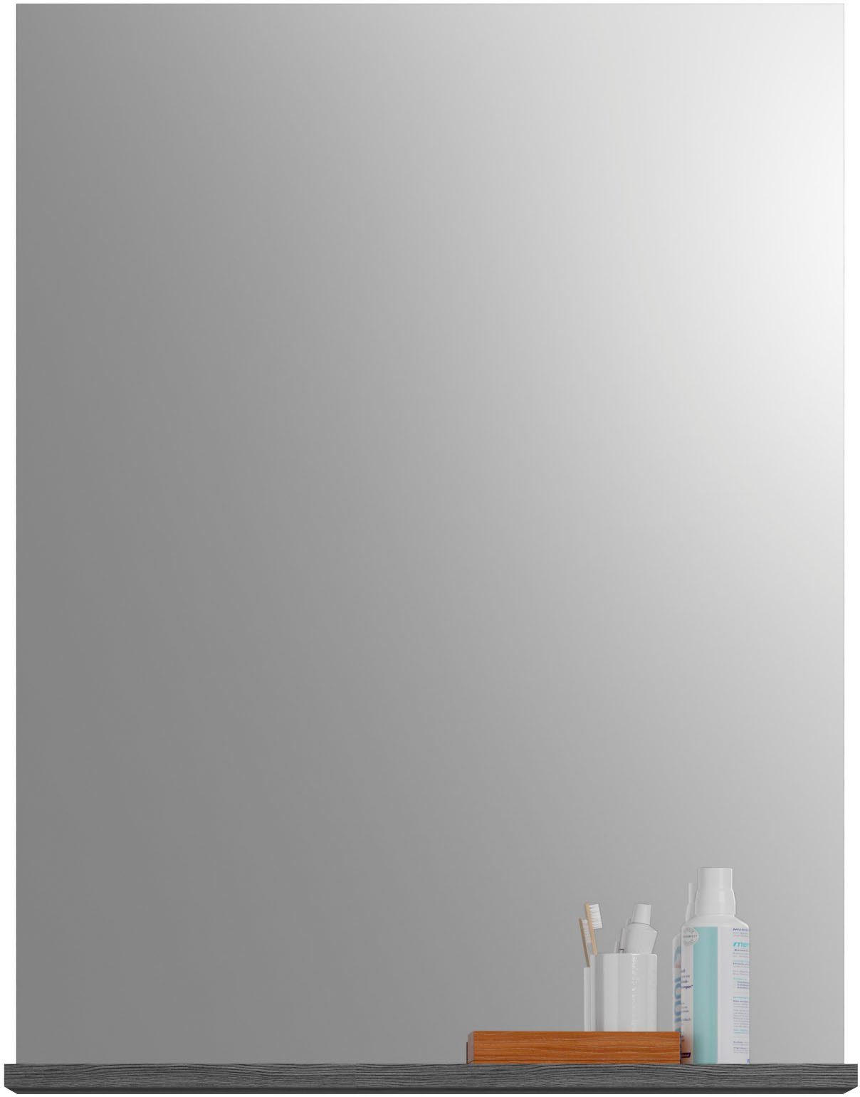 inosign badspiegel siena badkamermeubels, spiegel, breedte 60 cm grijs