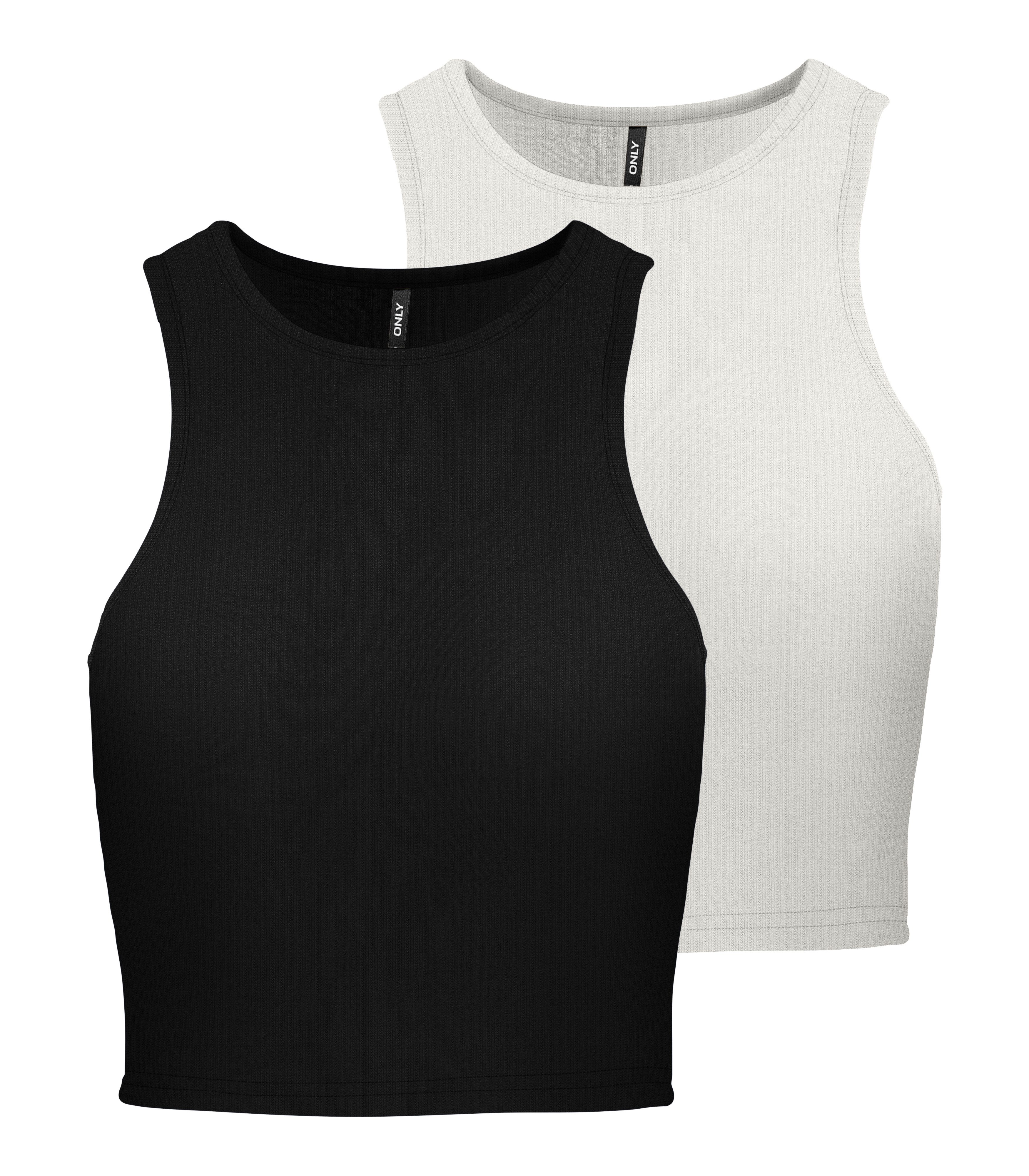 Only Crop-top ONLBELIA S/L CROP TOP CS JRS 2PACK (set, 2-delig)