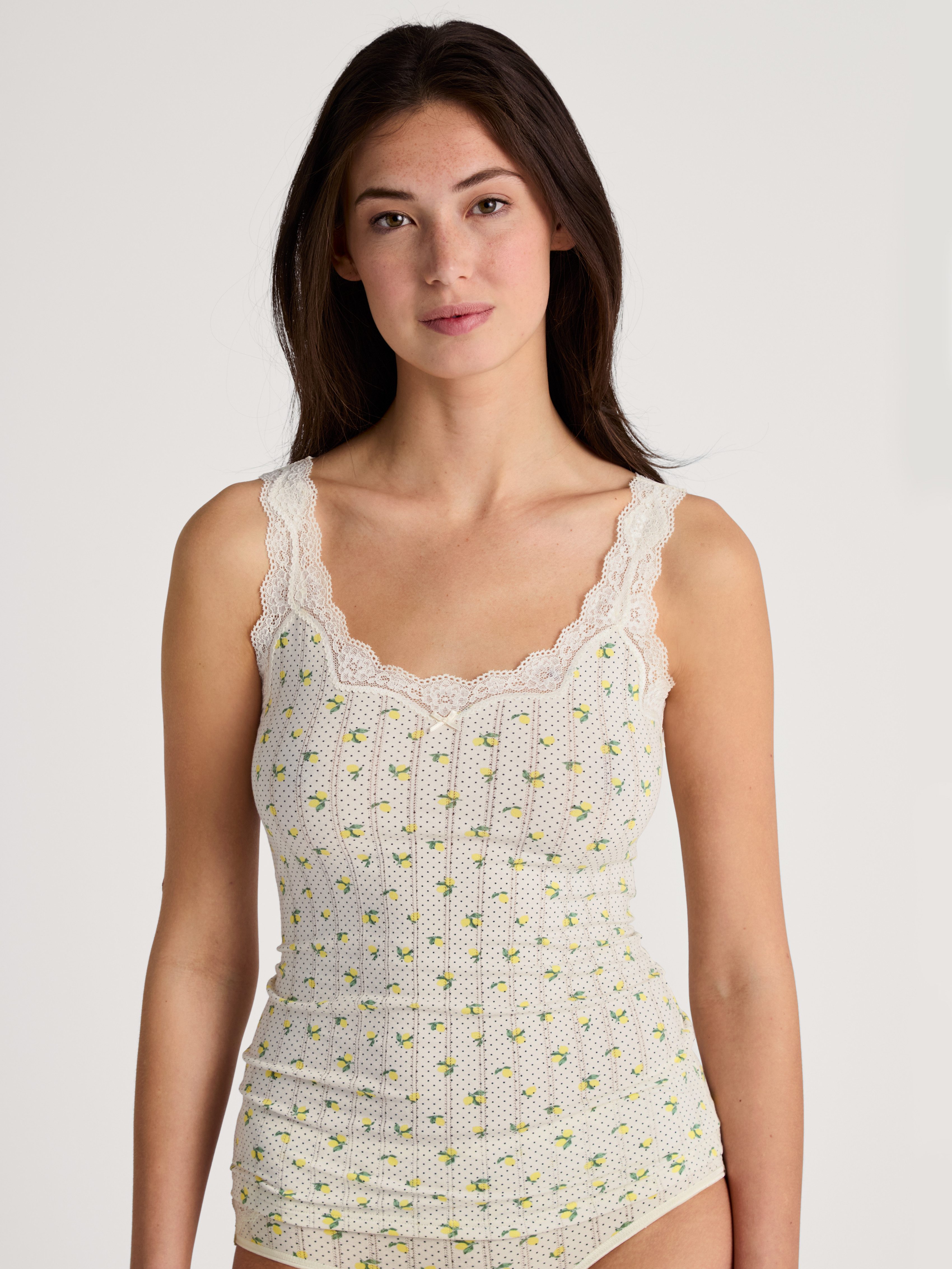 CALIDA Hemd Toujours Print met edele naaldstreep-look