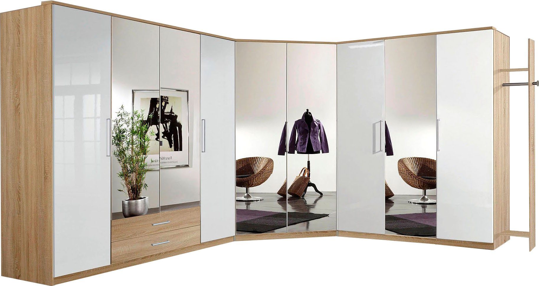Wimex Hoekkledingkast Greven hoekkasten beige