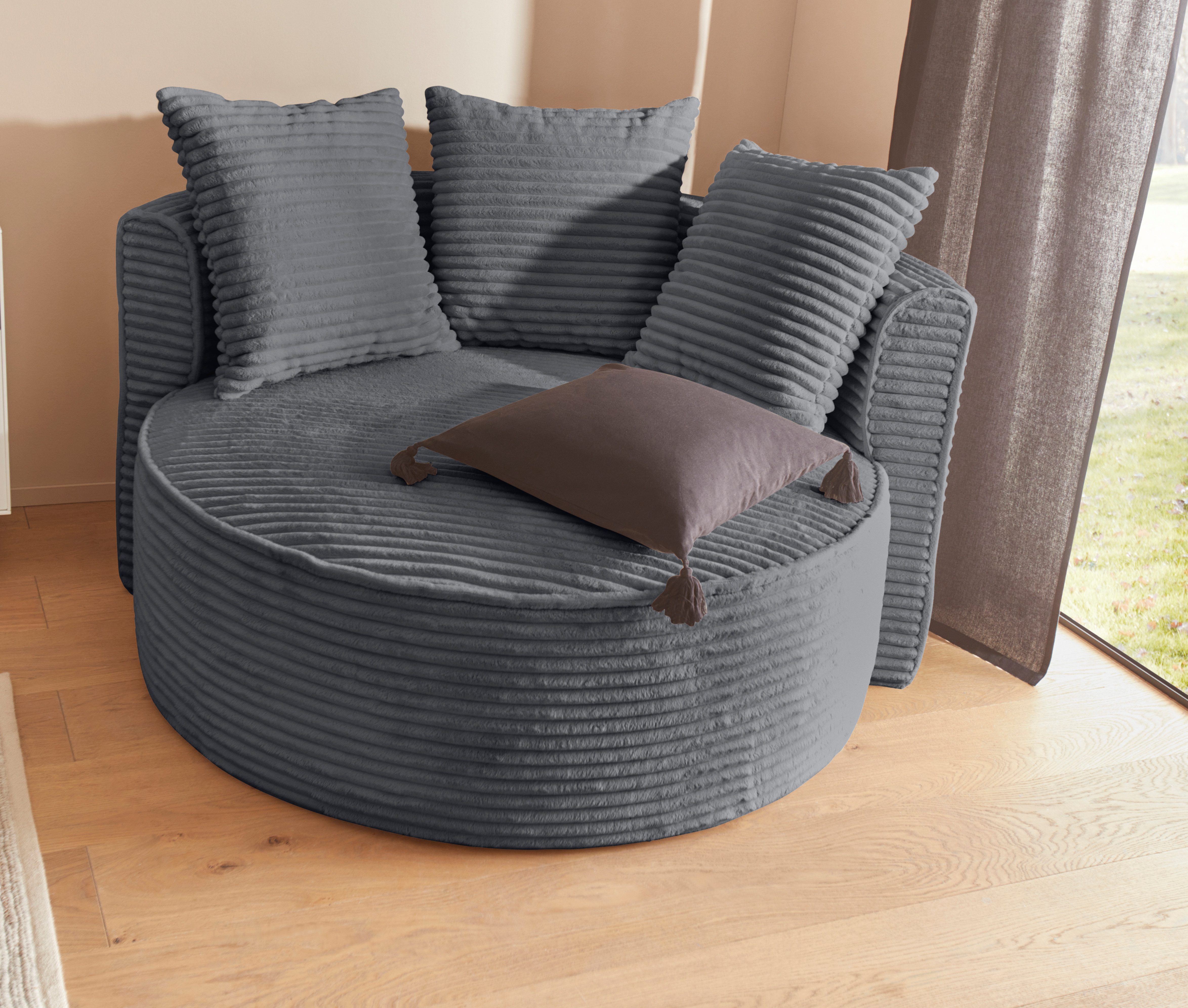 LeGer Home by Lena Gercke XXL-fauteuil Isalie, stoel in moderne kleuren, leesstoel, loveseat, grote stoel