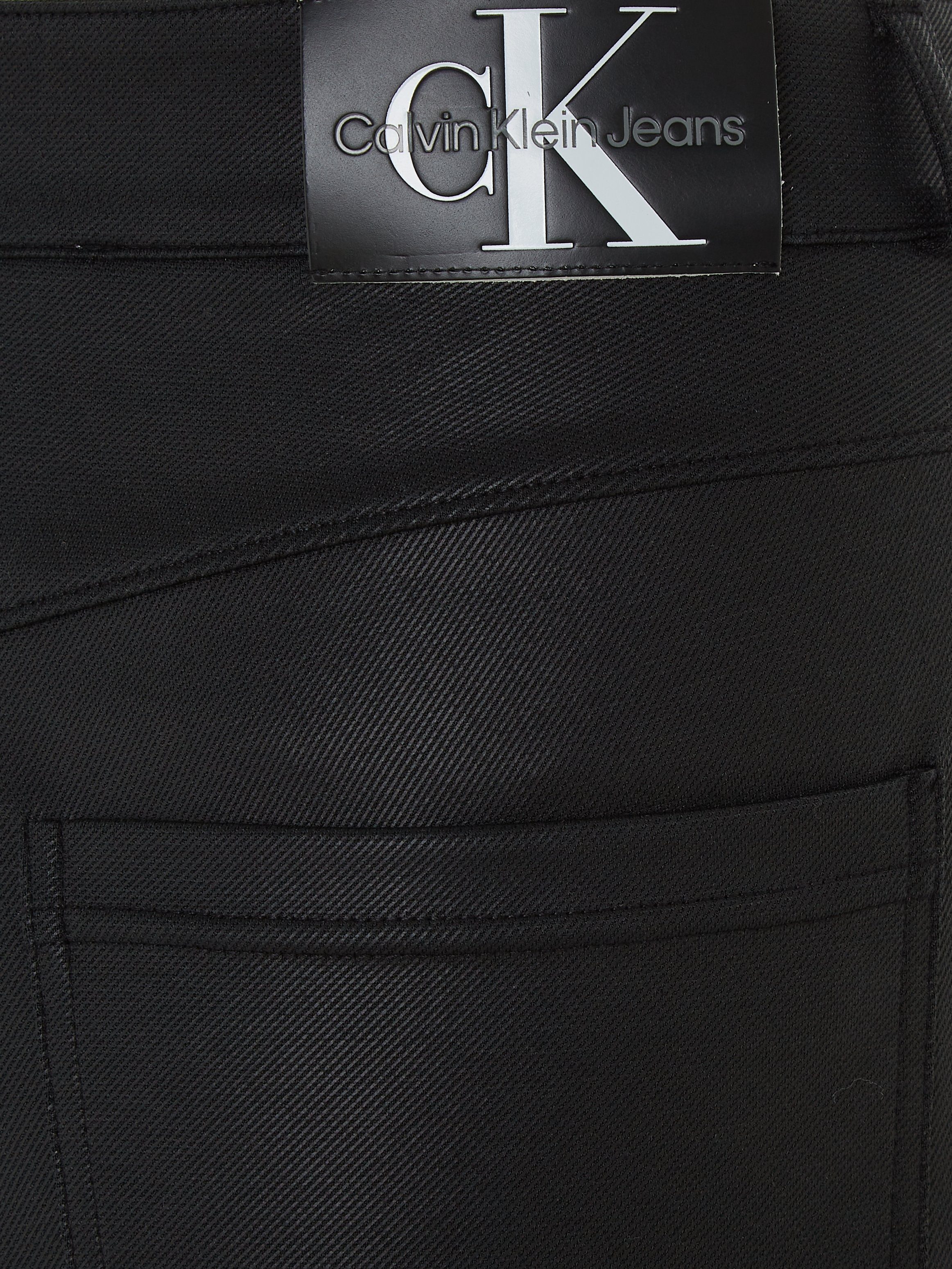 Calvin Klein Imitatieleren broek COATED MILANO HR STRAIGHT