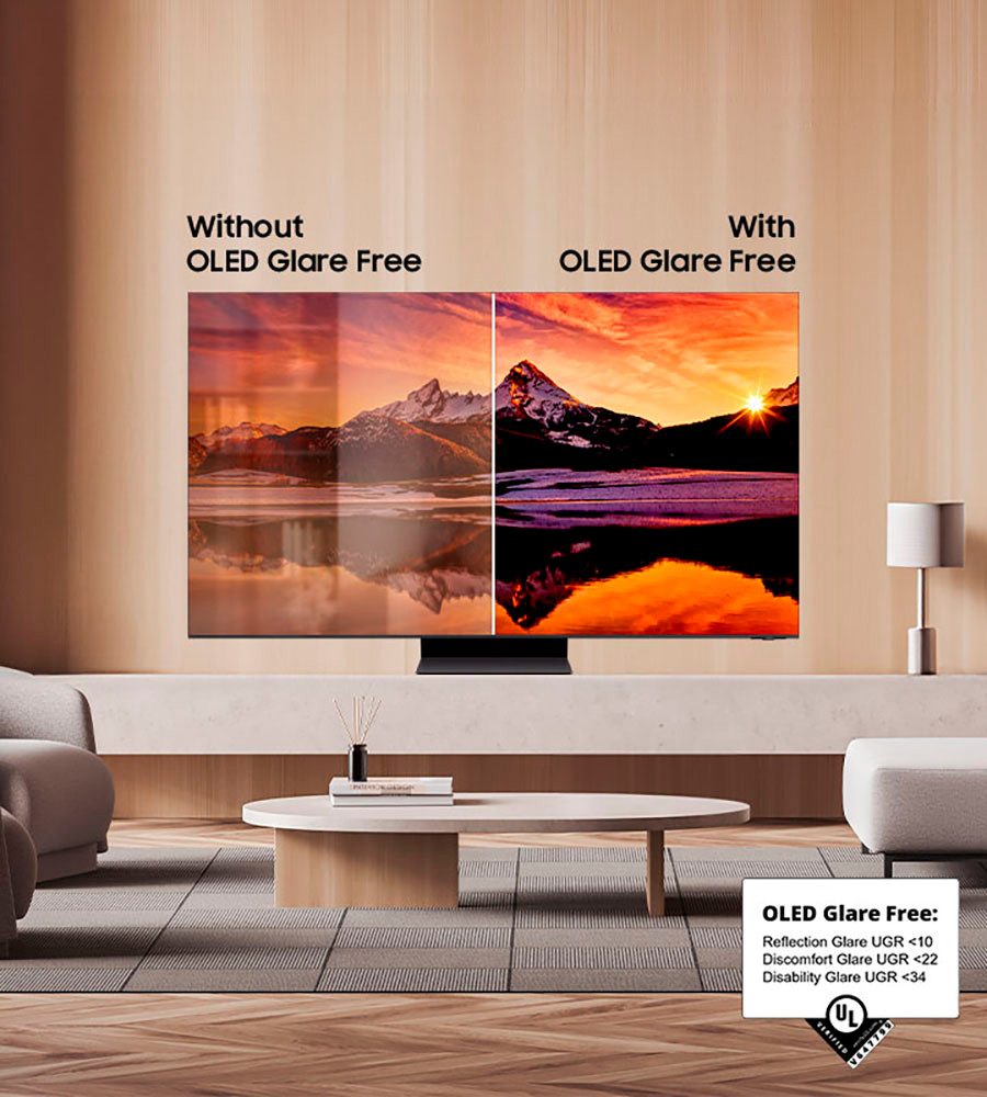 Samsung OLED-TV, 138 cm / 55", 4K Ultra HD, Smart TV, Neural Quantum 4K AI Gen2-processor, schitteringsvrij, tot 144Hz