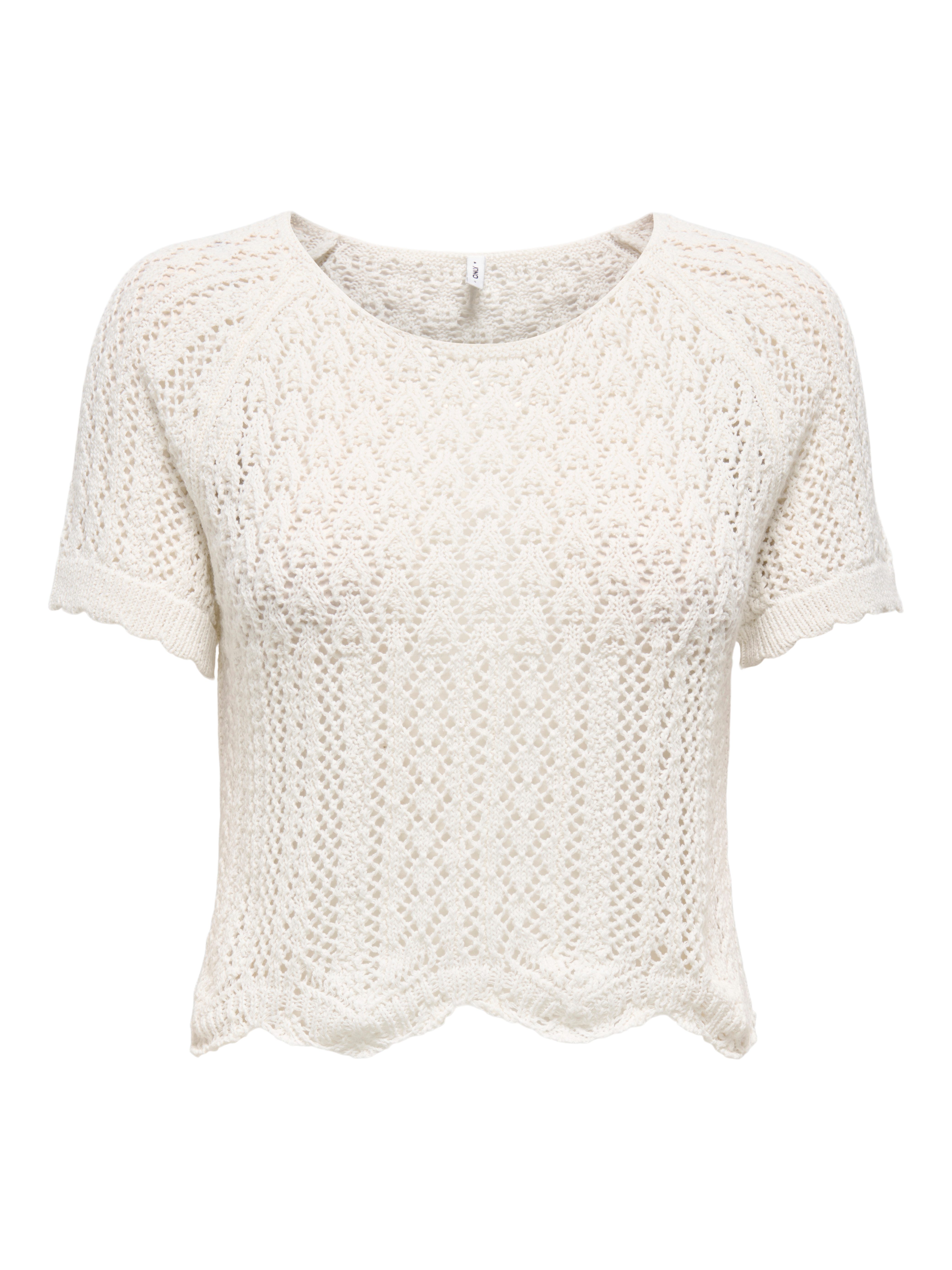 Only Gebreide trui ONLNOLA LIFE S/S PULLOVER KNT NCA