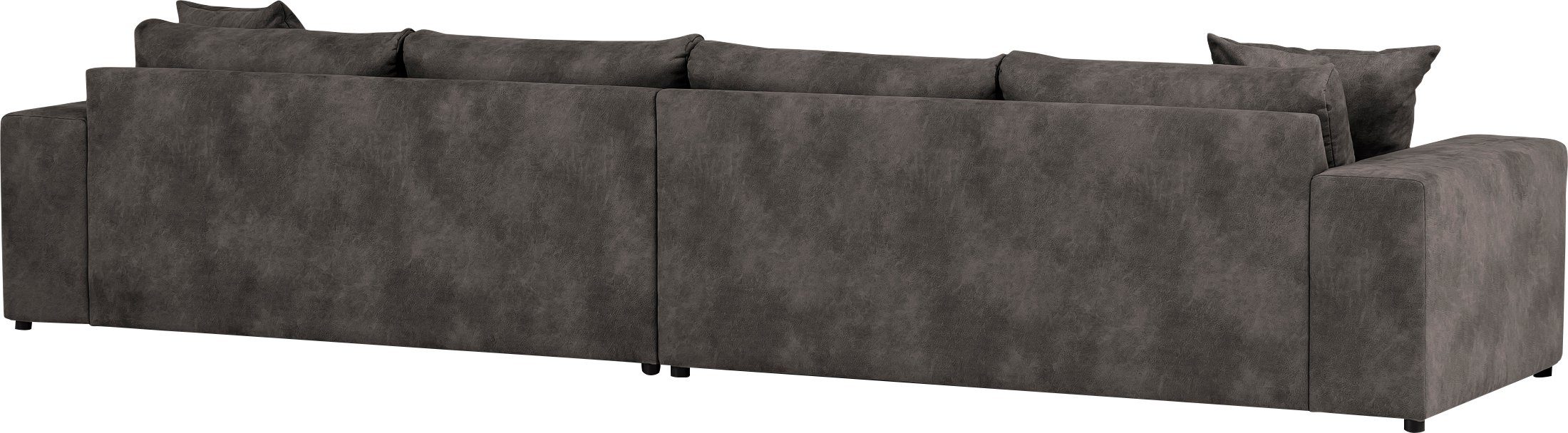 andas 4-zitsbank SLEETLAND XXL in fluweel of vintage lederlook