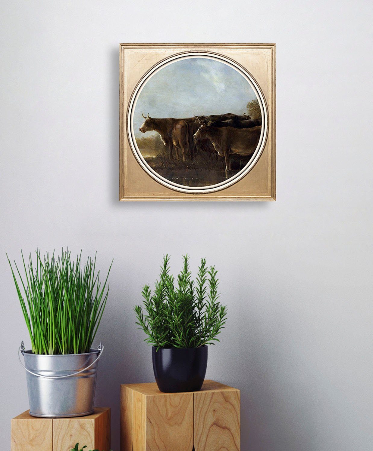 queence Artprint op acrylglas Koeien Fine Art-print in galeriekwaliteit