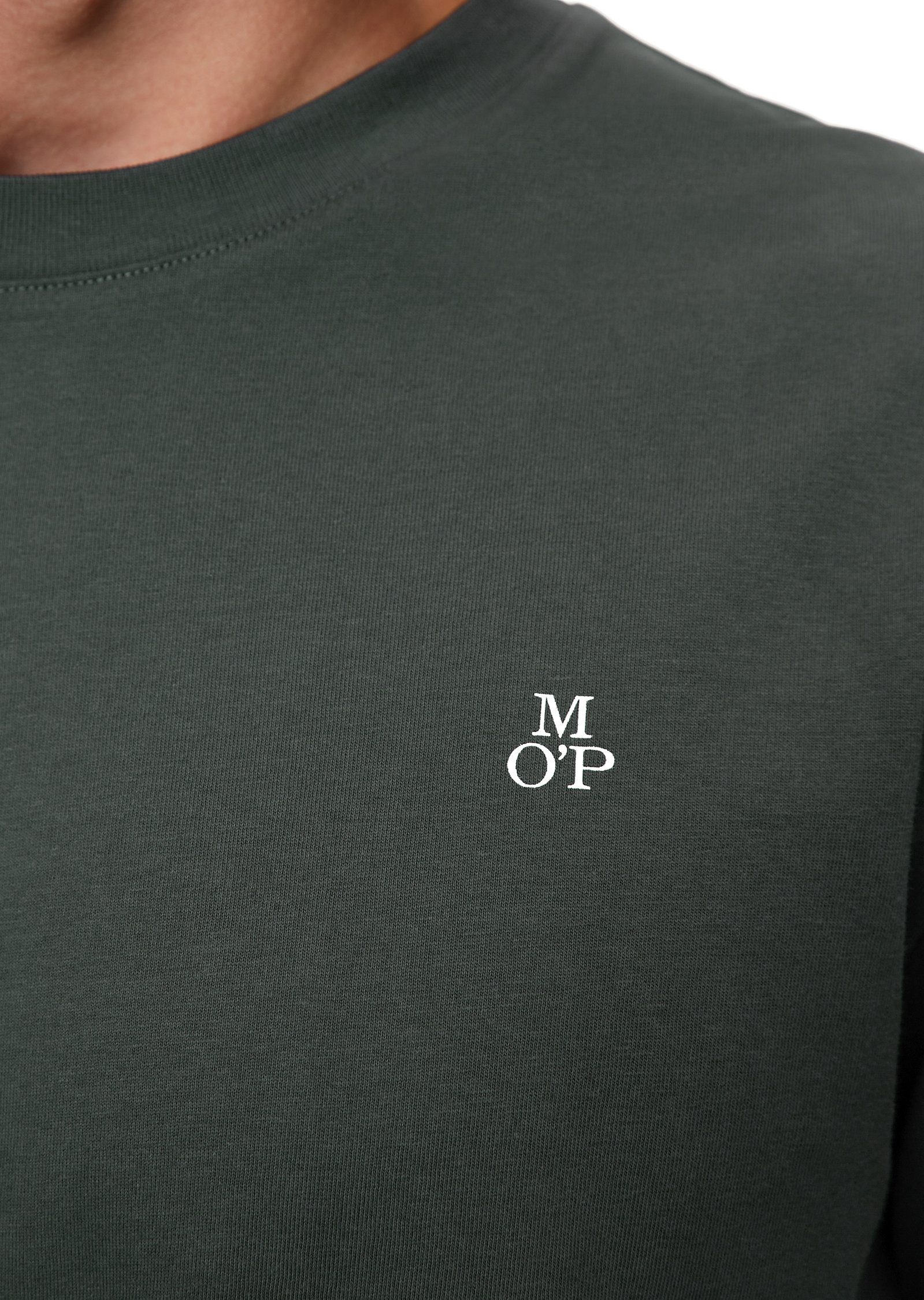 Marc O'Polo T-shirt short sleeve, logoprint, ribbed collar