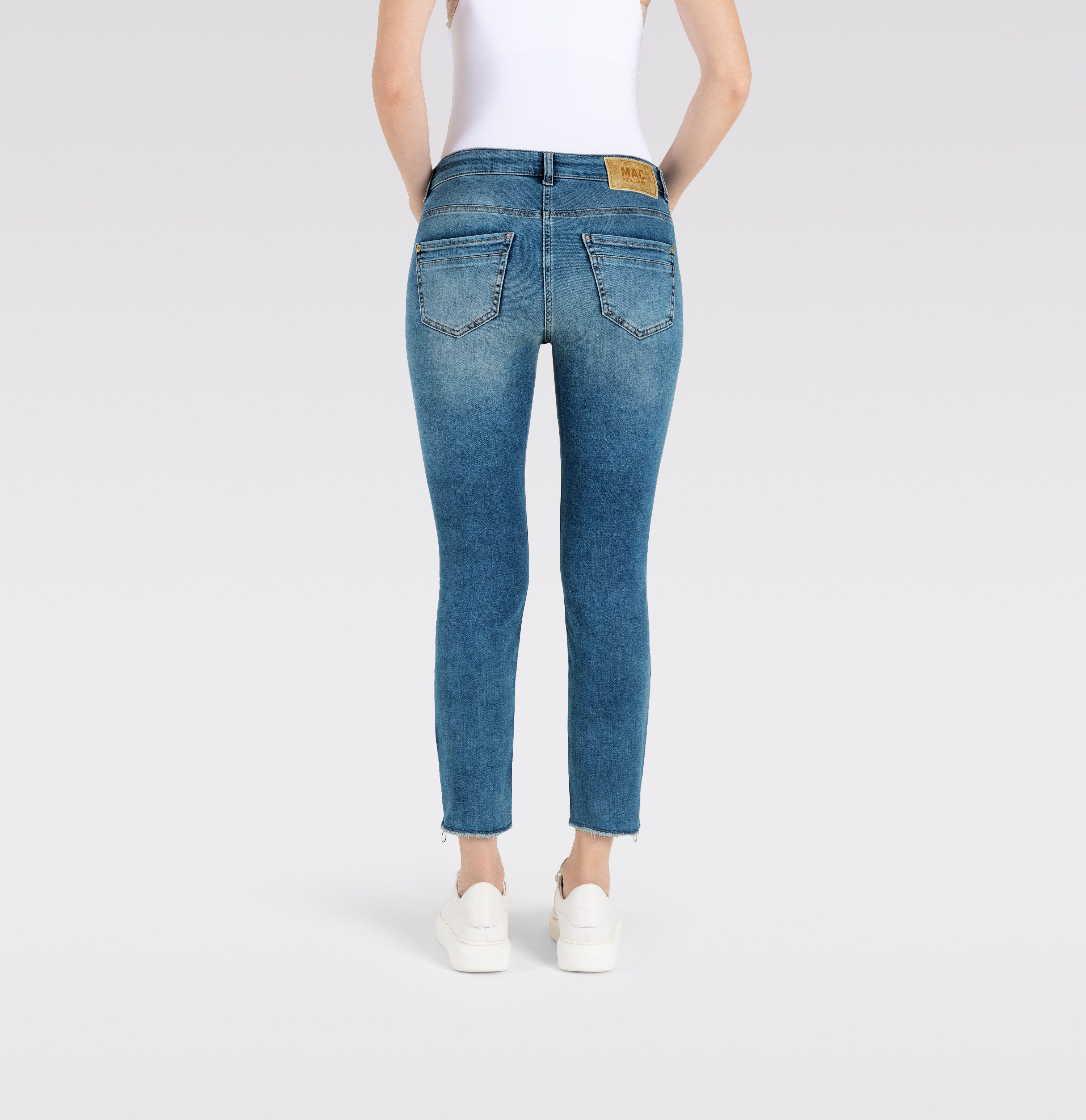 MAC Ankle jeans Rich-slim chic Met bijzonder kleingeldzakje