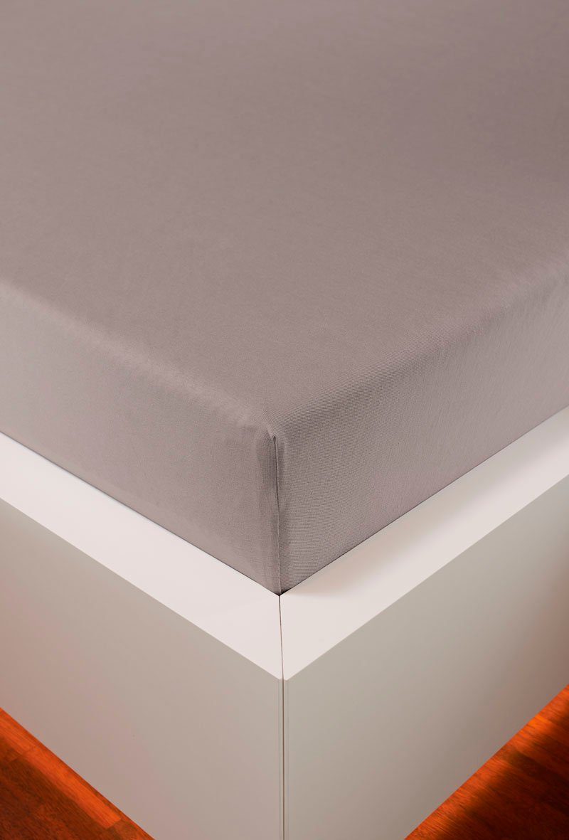 bellana Hoeslaken Jersey-elastaan aqua in mt. 90x200, 140x200 of 180x200 cm van katoen, voor matrassen tot 35 cm hoogte, laken, hoeslaken (1 stuk)