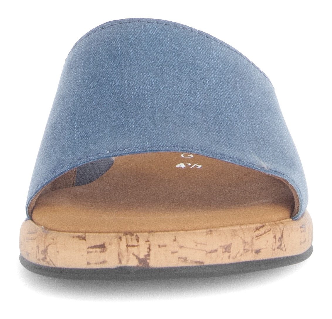 Gabor Slippers Rhodos , zomerschoen, comfortabele schoen, klein elastiek, breedte g (=breed)