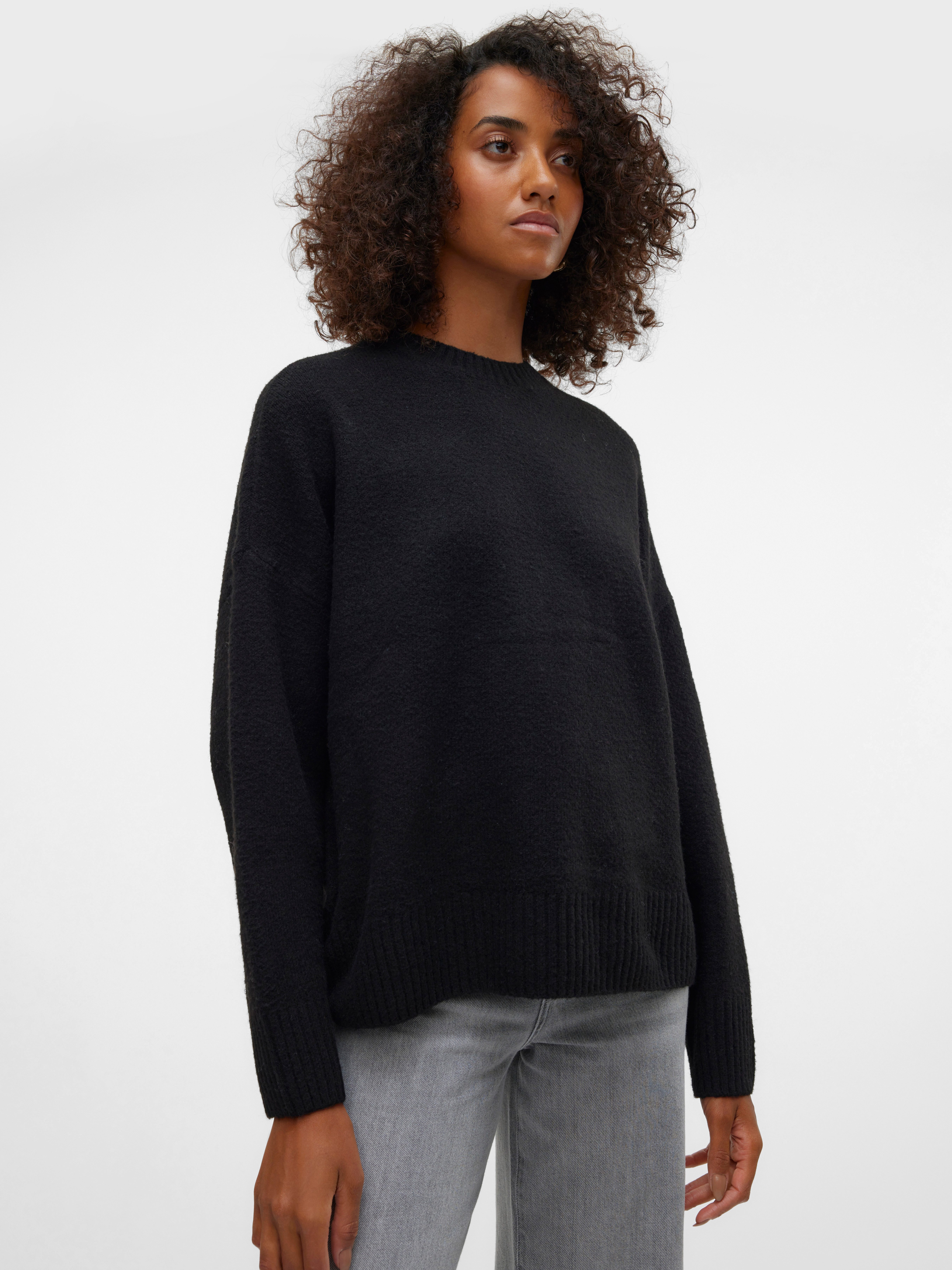 Vero Moda Gebreide trui VMBOOM LS O-NECK PULLOVER GA NOOS