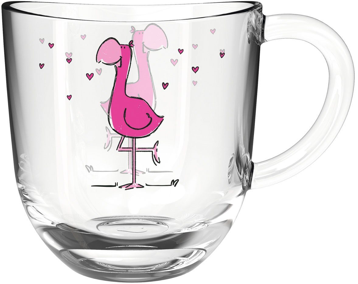 LEONARDO Glazenset BAMBINI flamingo 6-delige set (set, 6-delig)