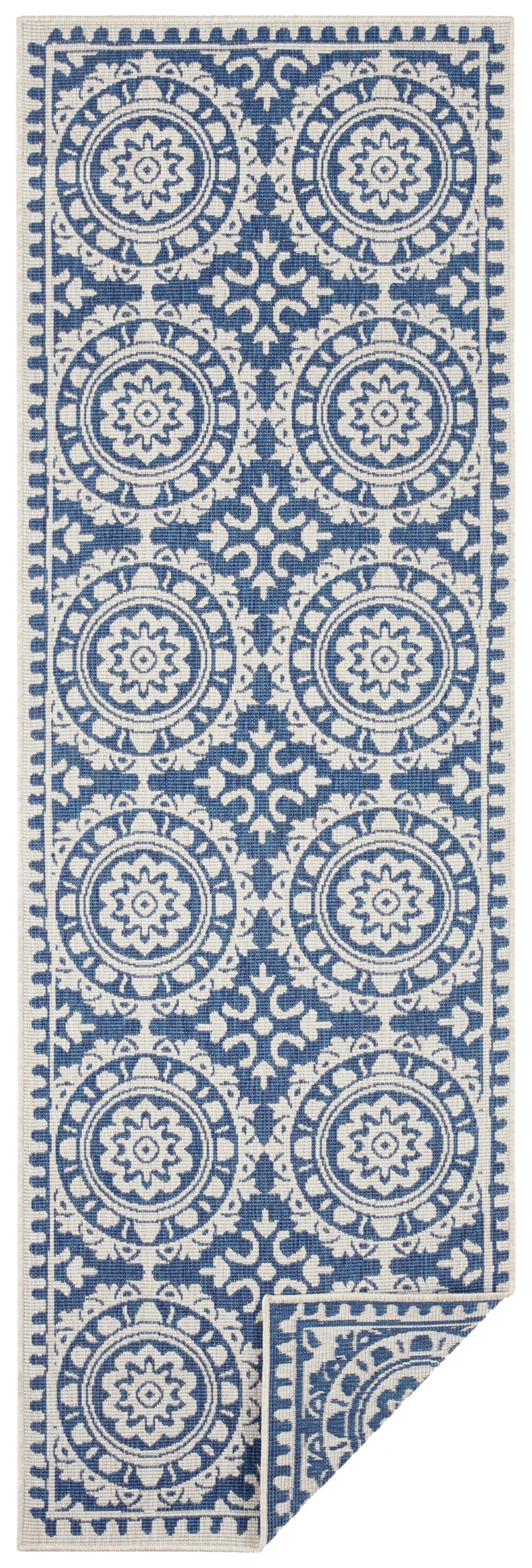 NORTHRUGS Loper Jardin Tweezijdig te gebruiken kleed, in-& outdoor, vintage, balkon, tuin, woonkamer, hal