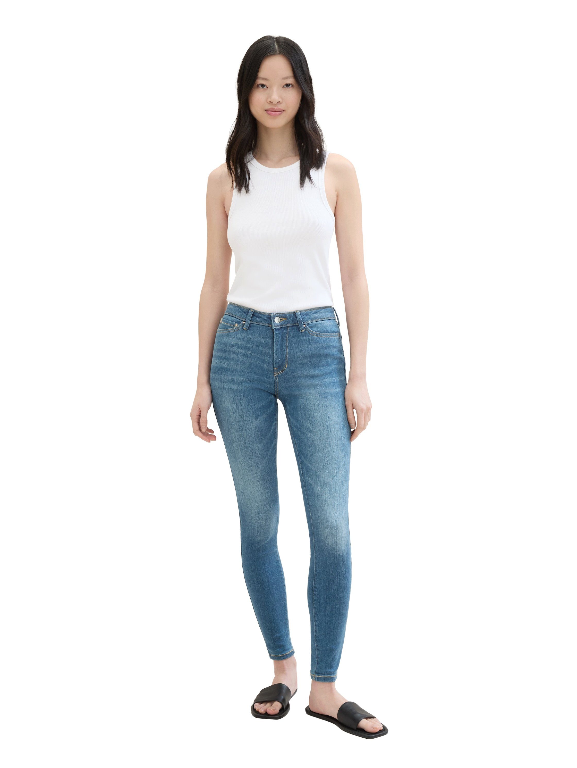 Tom Tailor Denim Slim fit jeans Nela Skinny in 5-pocketsstijl