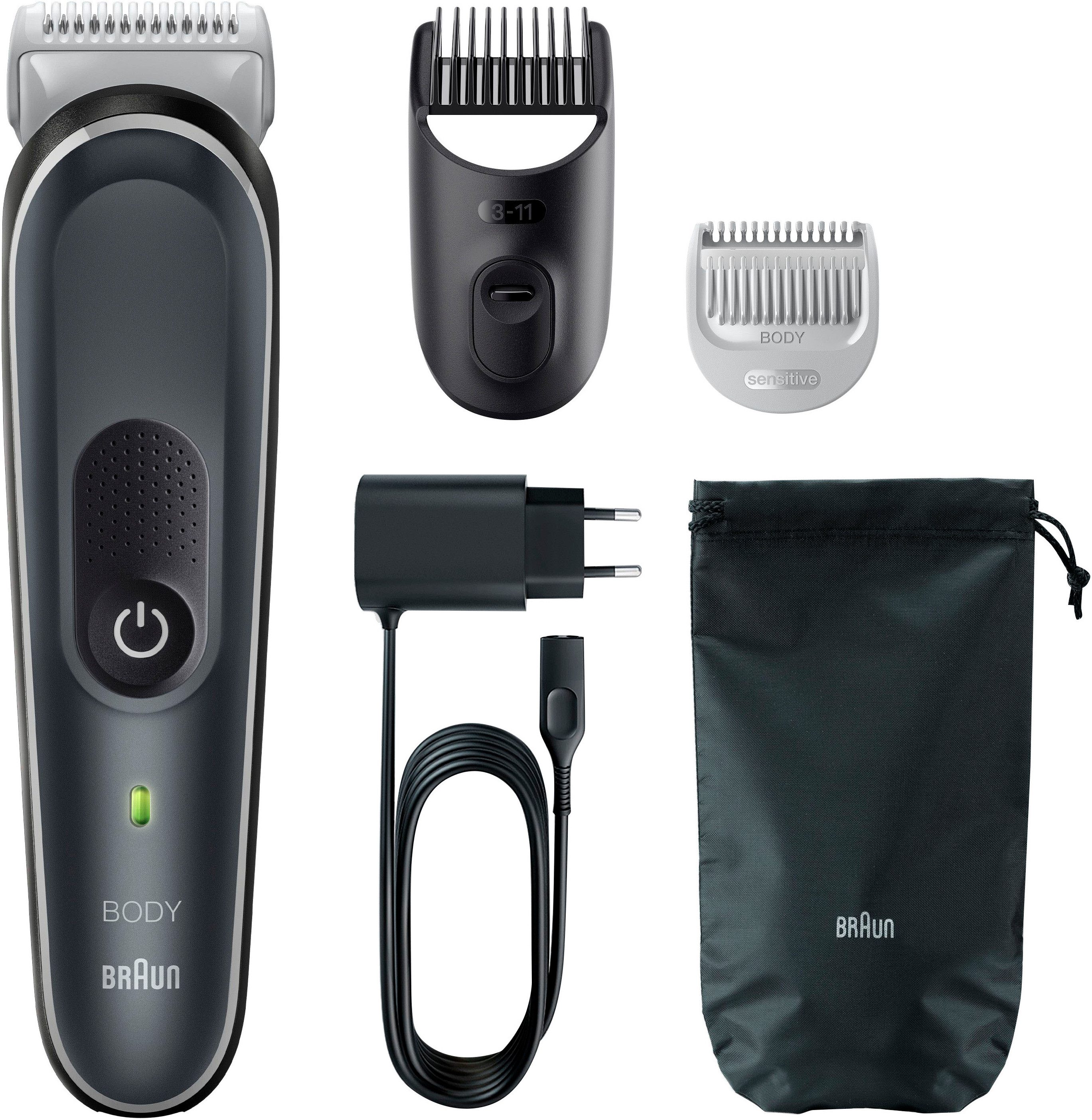 Braun Tondeuse Bodygroomer BG5350 waterdicht, 100 min. looptijd