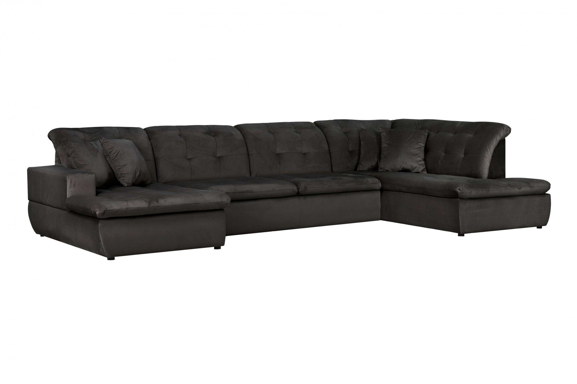 INOSIGN Zithoek BRISBANE nieuw U-model met verfijnd gestikt patroon, matte look, incl. sierkussens