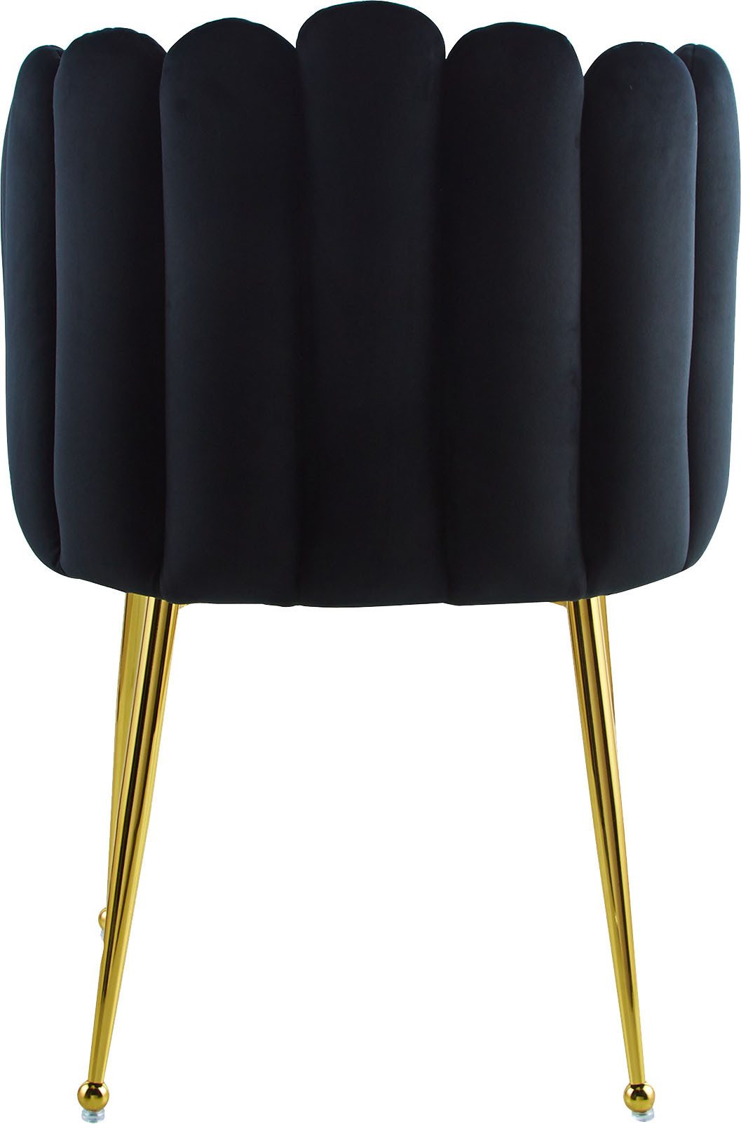 Kayoom Stoel Muna 125, BESTSELLER! opvallende rug-/armleuning in schelpvorm opvallende gevlochten rugleuning, fluwelen bekleding, goudkleurige poten (1 stuk)