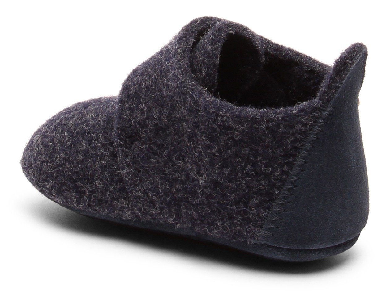 Bisgaard Pantoffels Bisgaard Baby Wool Wagen schoen, babyschoen, instapschoen met klittenbandsluiting