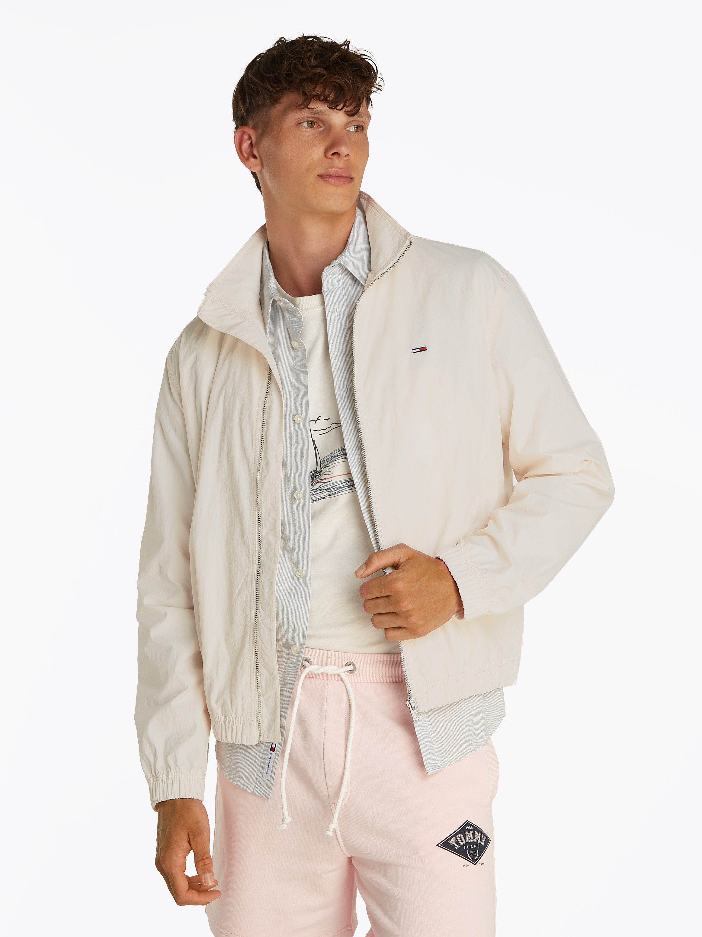 TOMMY JEANS Bomberjack TJM ESSENTIAL JACKET EXT heren tussenjacks maat M wit