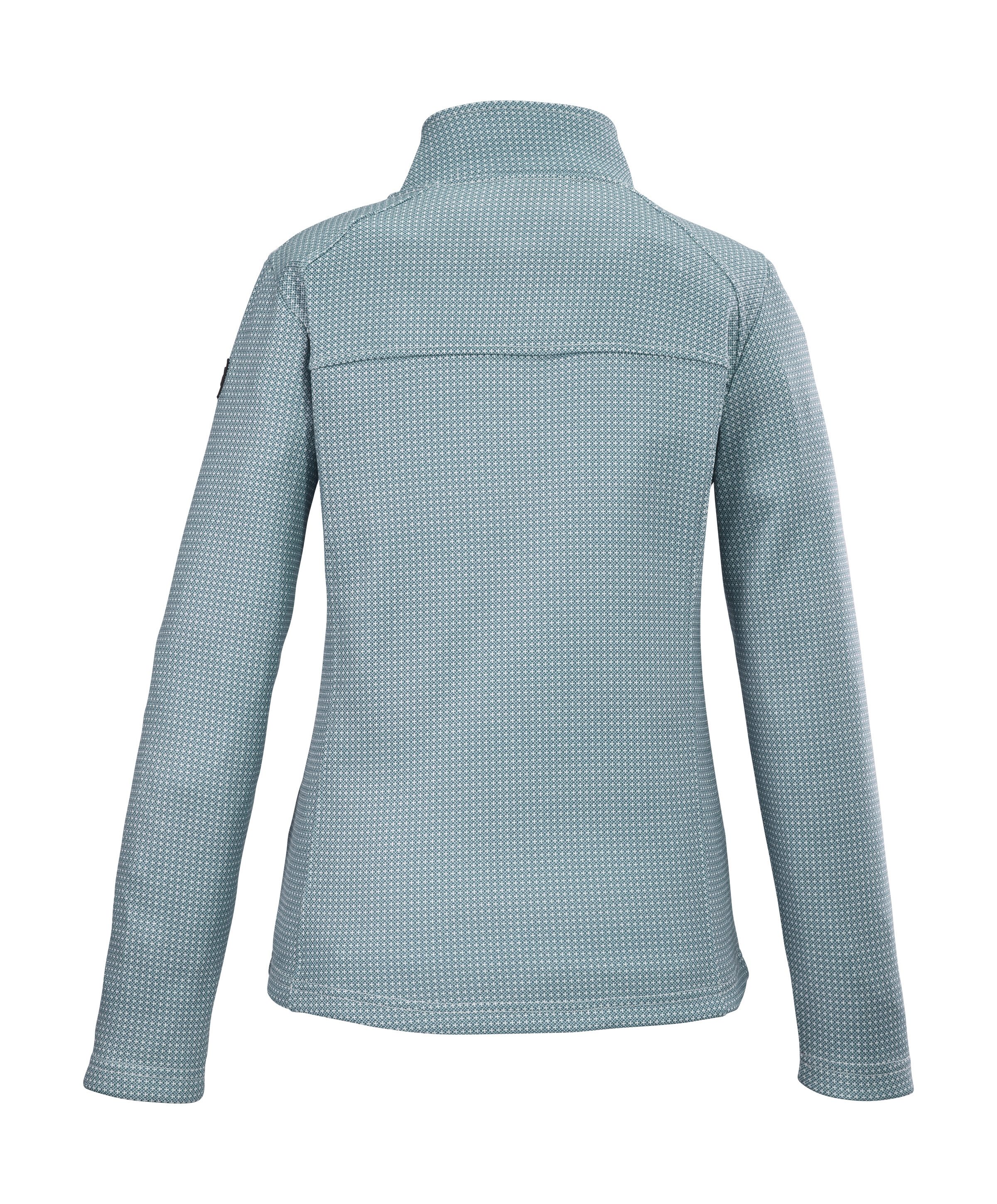 Killtec Fleecejack KOS 90 WMN FLC JCKT Elegante fleecejack met stretch, kinbescherming en ritszakken