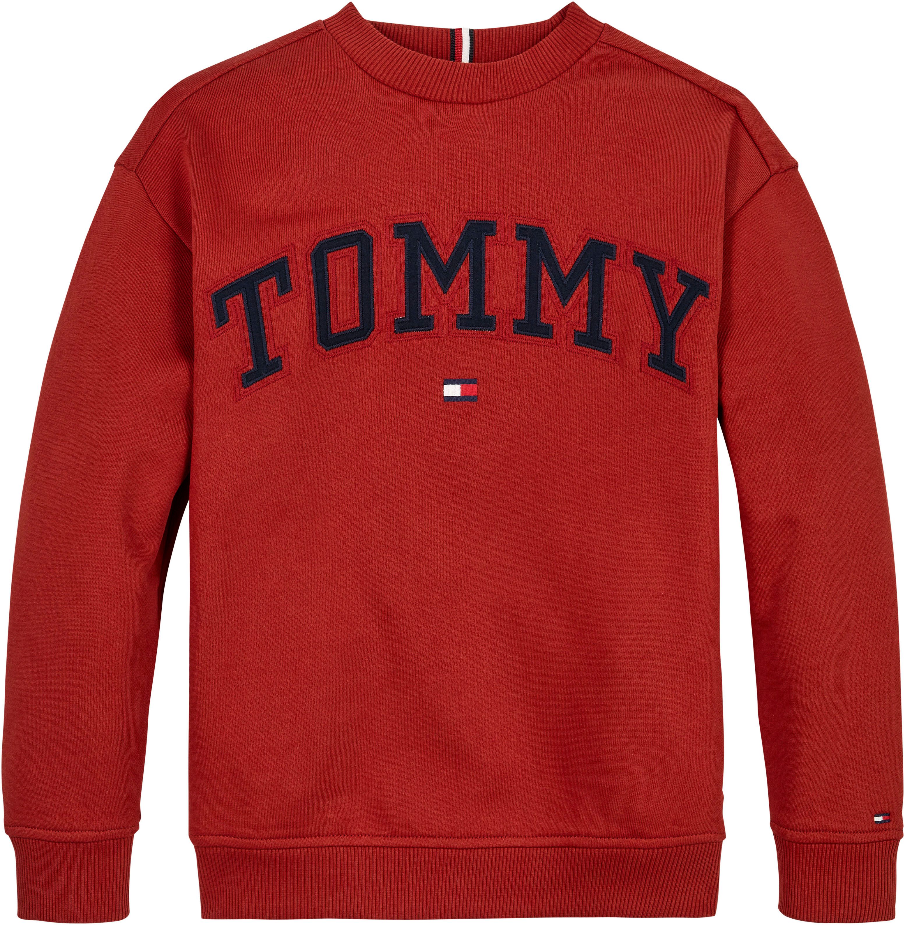Tommy Hilfiger Sweatshirt VARSITY EMBROIDERY SWEATSHIRT Kinderen tot 16 jaar met logo-opdruk