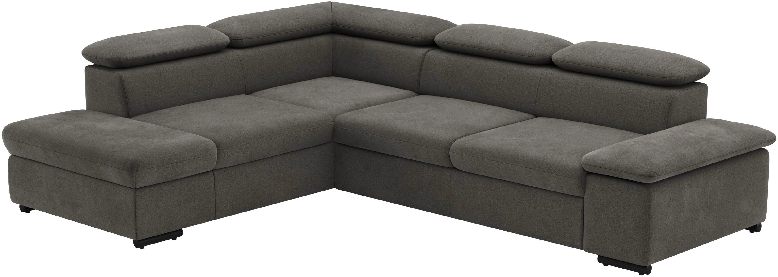 sit&more Hoekbank Alcudia L-vorm met armverstelling, optionele hoofdeindverstelling en bedfunctie