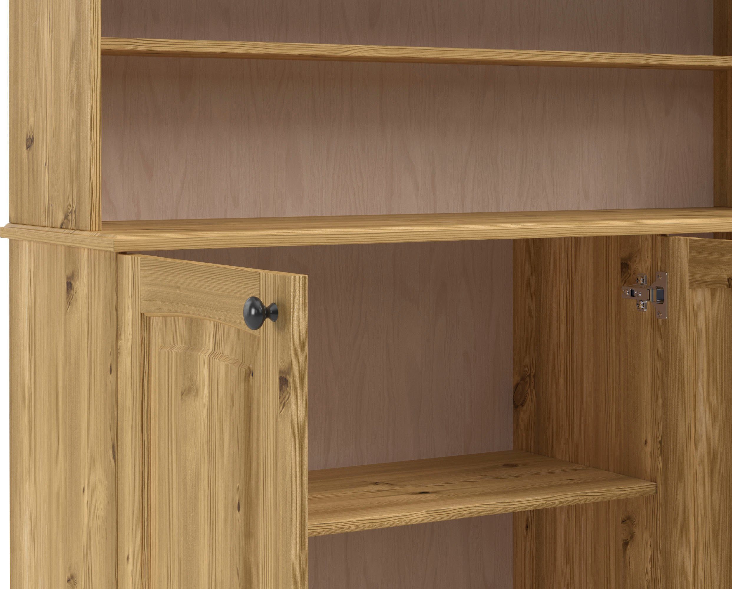 Kochstation Keukenbuffet KS-Osby Massief grenen, breedte 120 cm, 5 deuren (1 stuk)