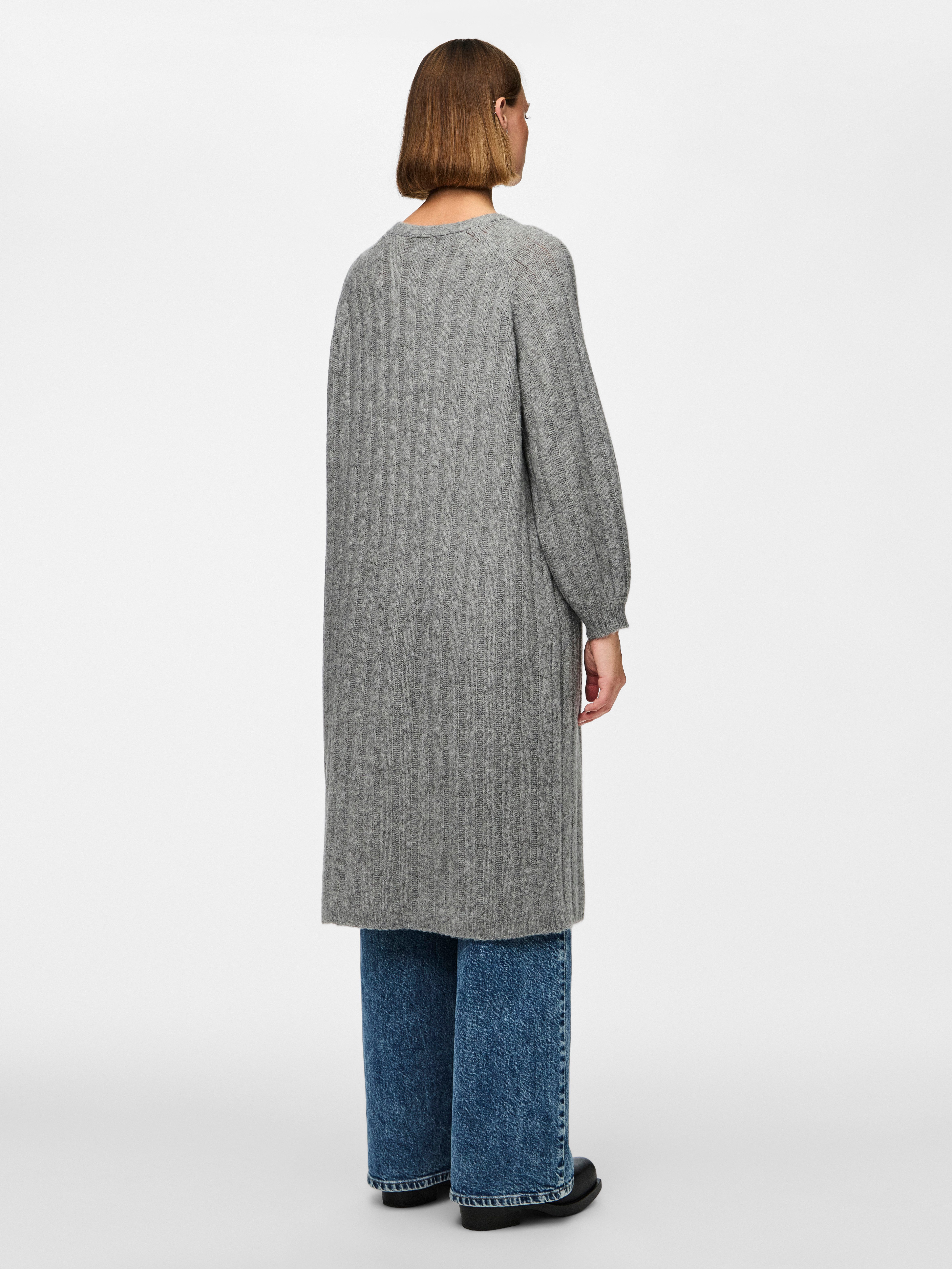 pieces Vest PCMAGGY LS LONG KNIT CARDIGAN NOOS BC