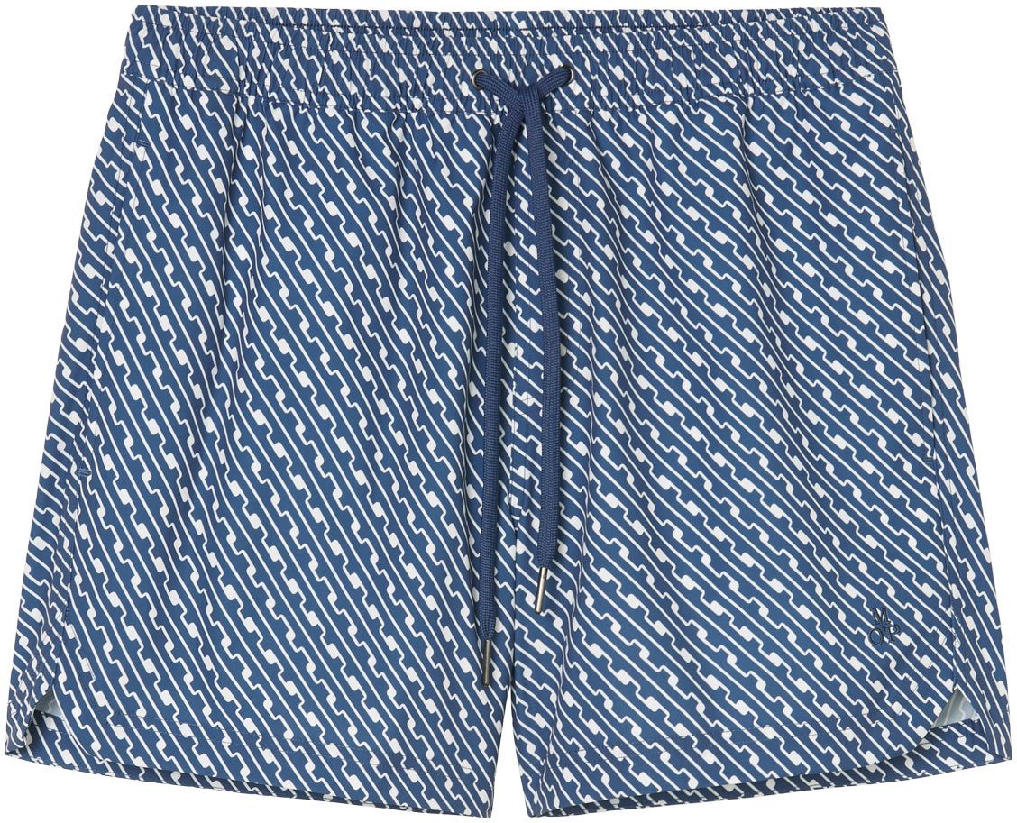 Marc O'Polo Zwemshort Mini Geo Print met aanpasbare koordtrek