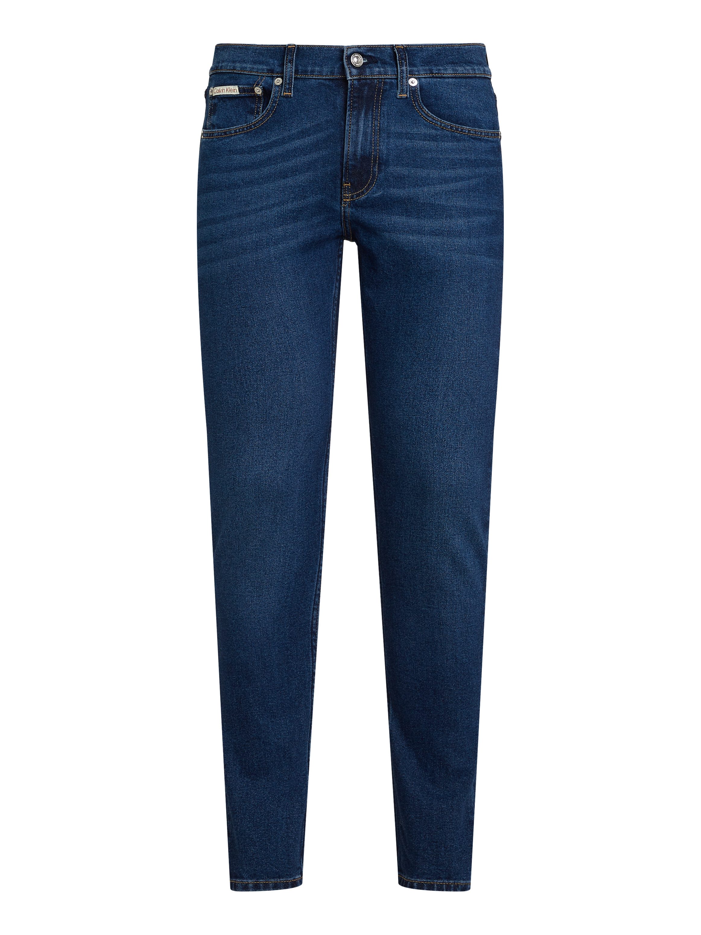 Calvin Klein Slim fit jeans SLIM TAPER Muntzakje, logo borduursel