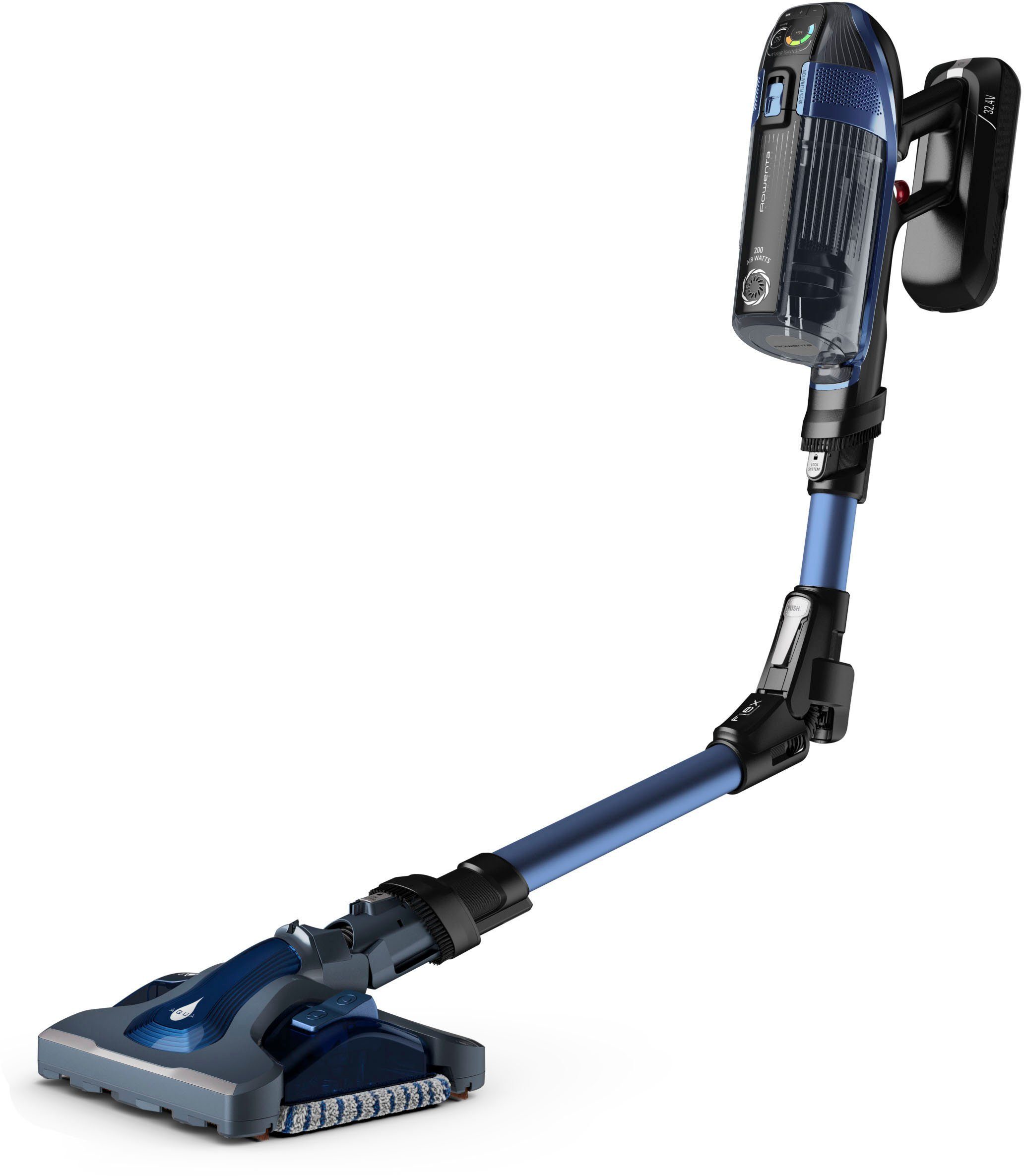 Rowenta Accu-kruimeldief en -stofzuiger RH99C0 X-Force Flex 14.60 Aqua krachtig, aqua zuigmond, hoge inhoud, flex-gewricht