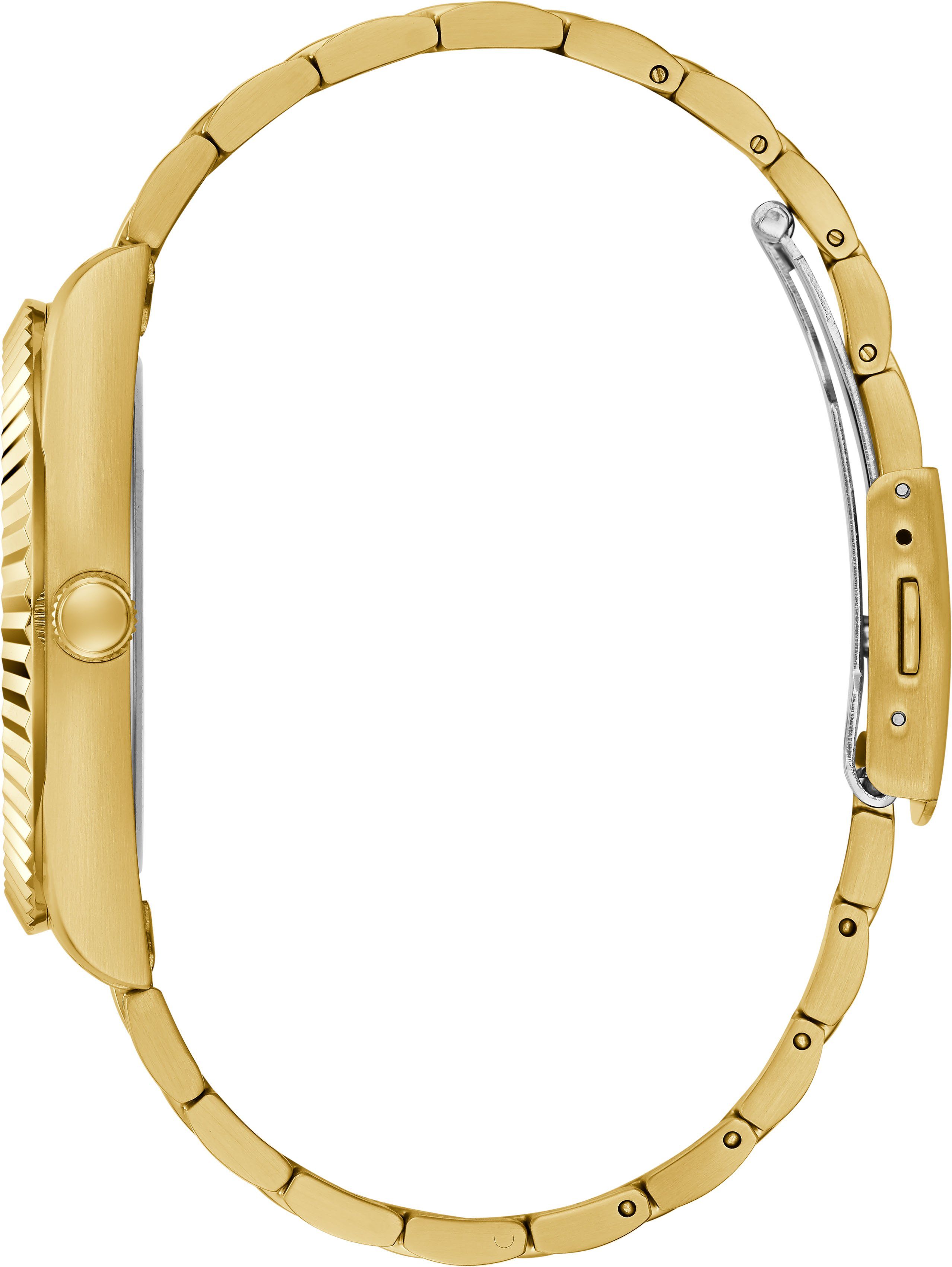 Guess Kwartshorloge CONNOISSEUR Armbanduhr, herenhorloge, datum, weekdag, roestvrijstalen band