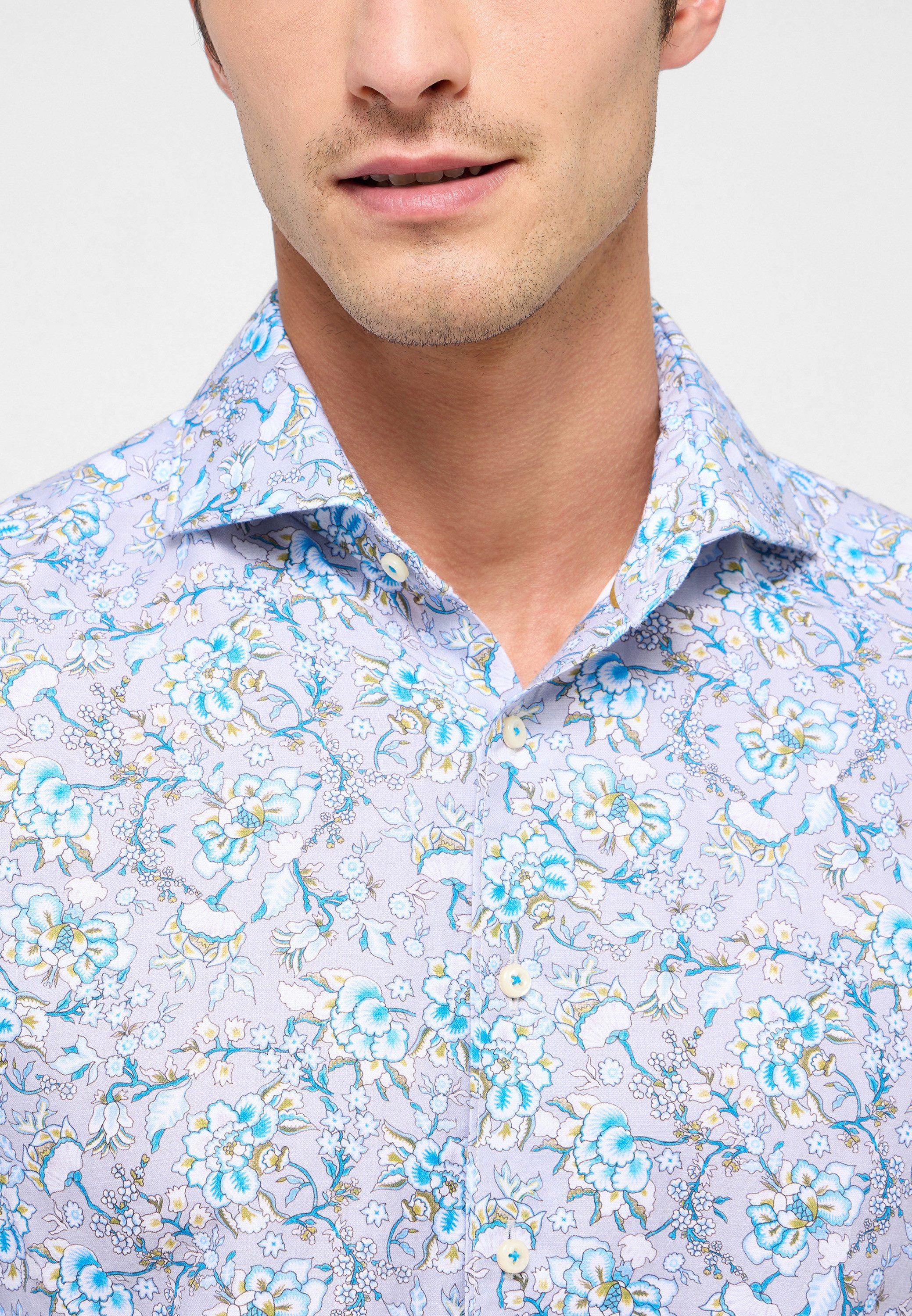 Eterna Overhemd met lange mouwen Slim fit