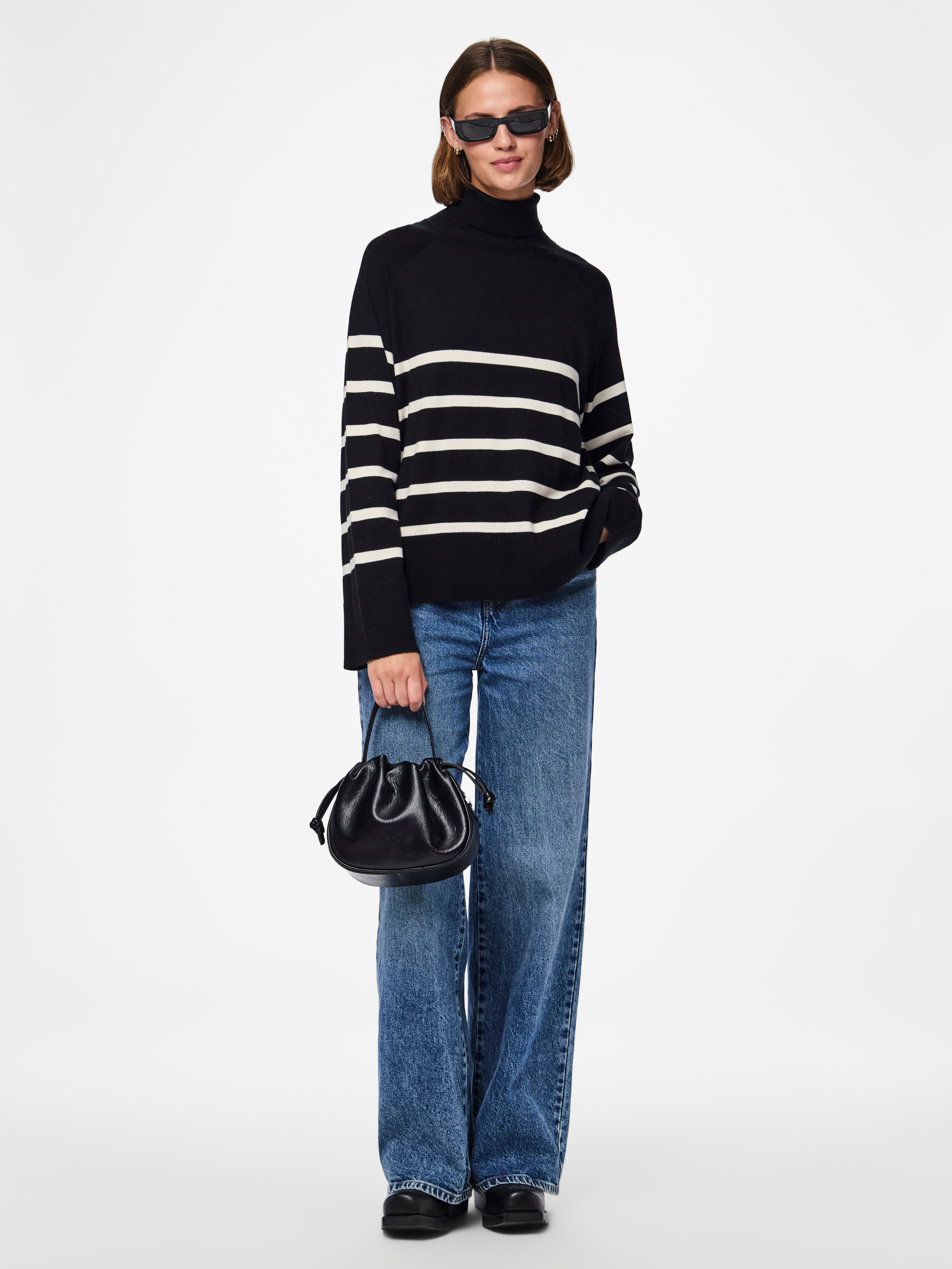pieces Coltrui PCSIA LS ROLLNECK KNIT NOOS BC