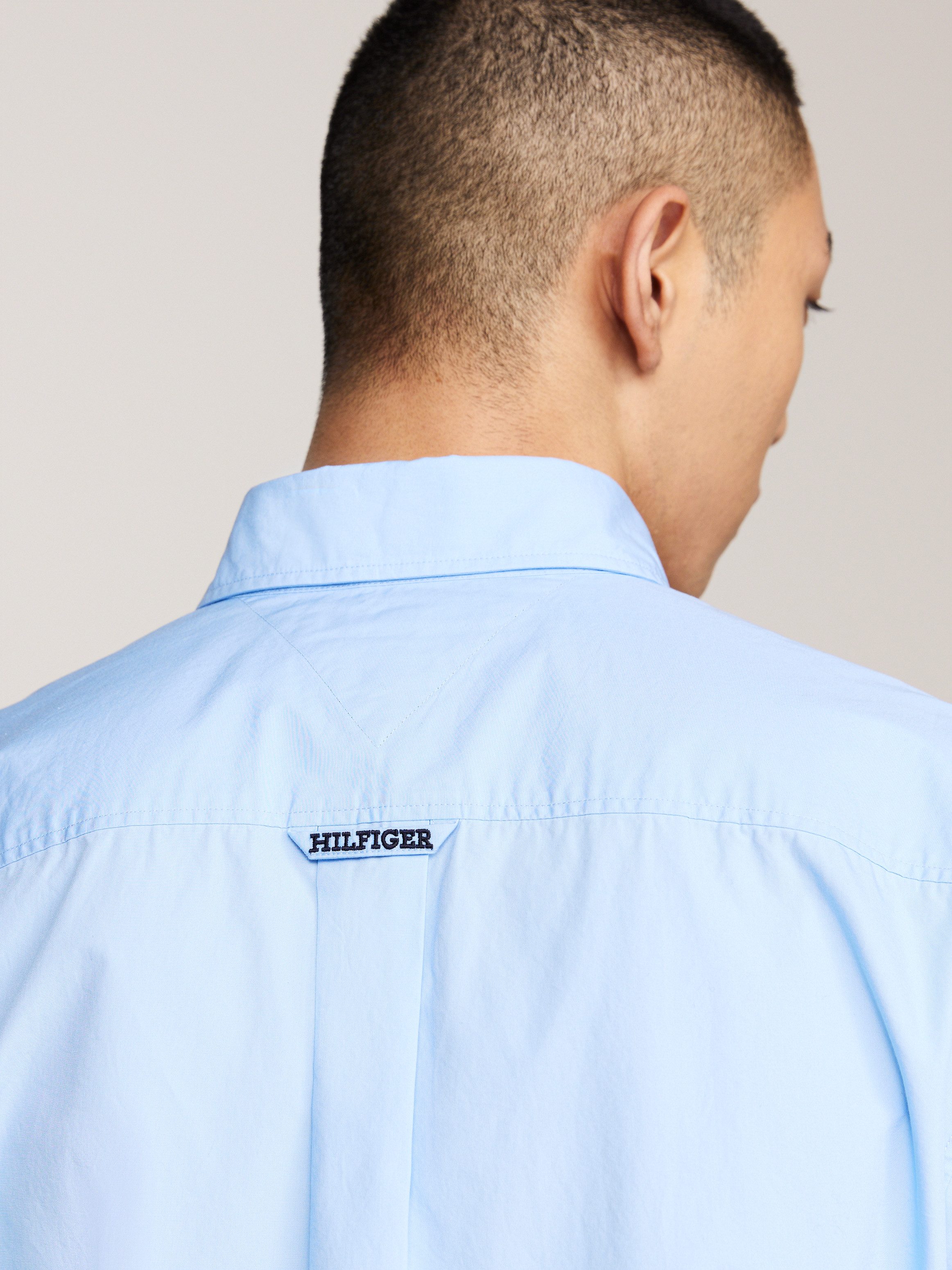 Tommy Hilfiger Overhemd met korte mouwen WCC POPLIN TWO POCKET SHIRT S/S