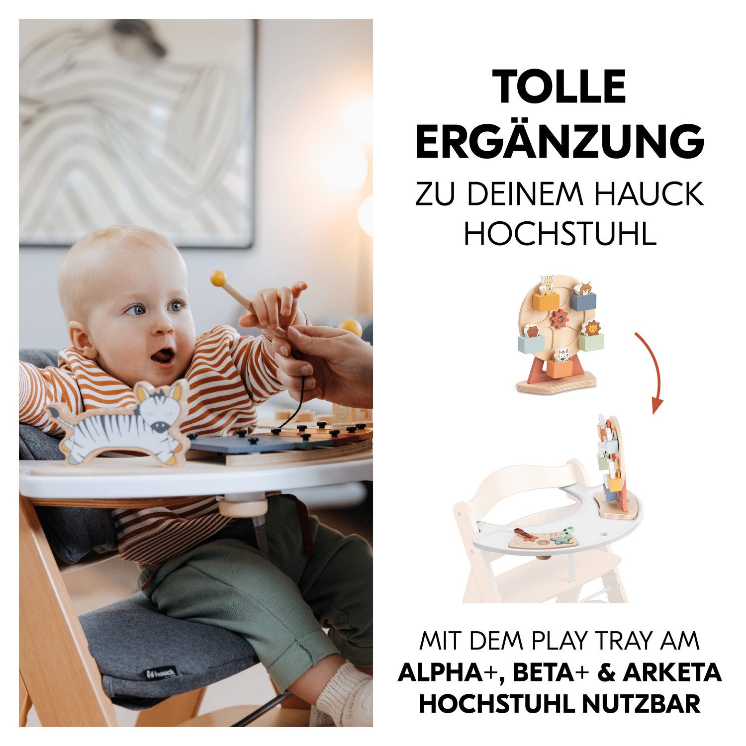 Hauck Grijpspeeltje Play Fun Fair S, hauck Animals voor hauck play tray, fsc® - beschermt bossen wereldwijd