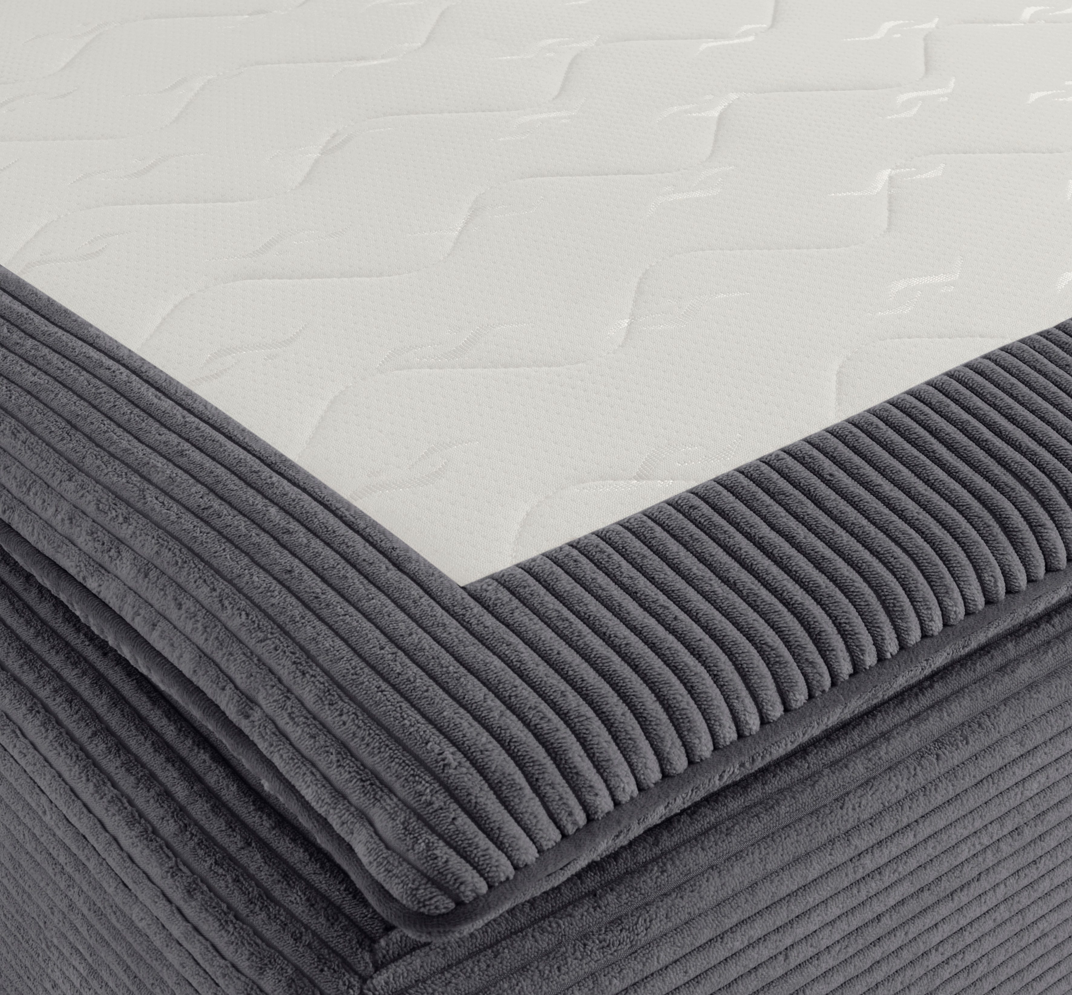 INOSIGN Hoekbank Night & Day L-vorm met permanente slaapfunctie met armleuning met boxspring-bedfunctie 180x200 cm en opberglade, doorlopend slaper!