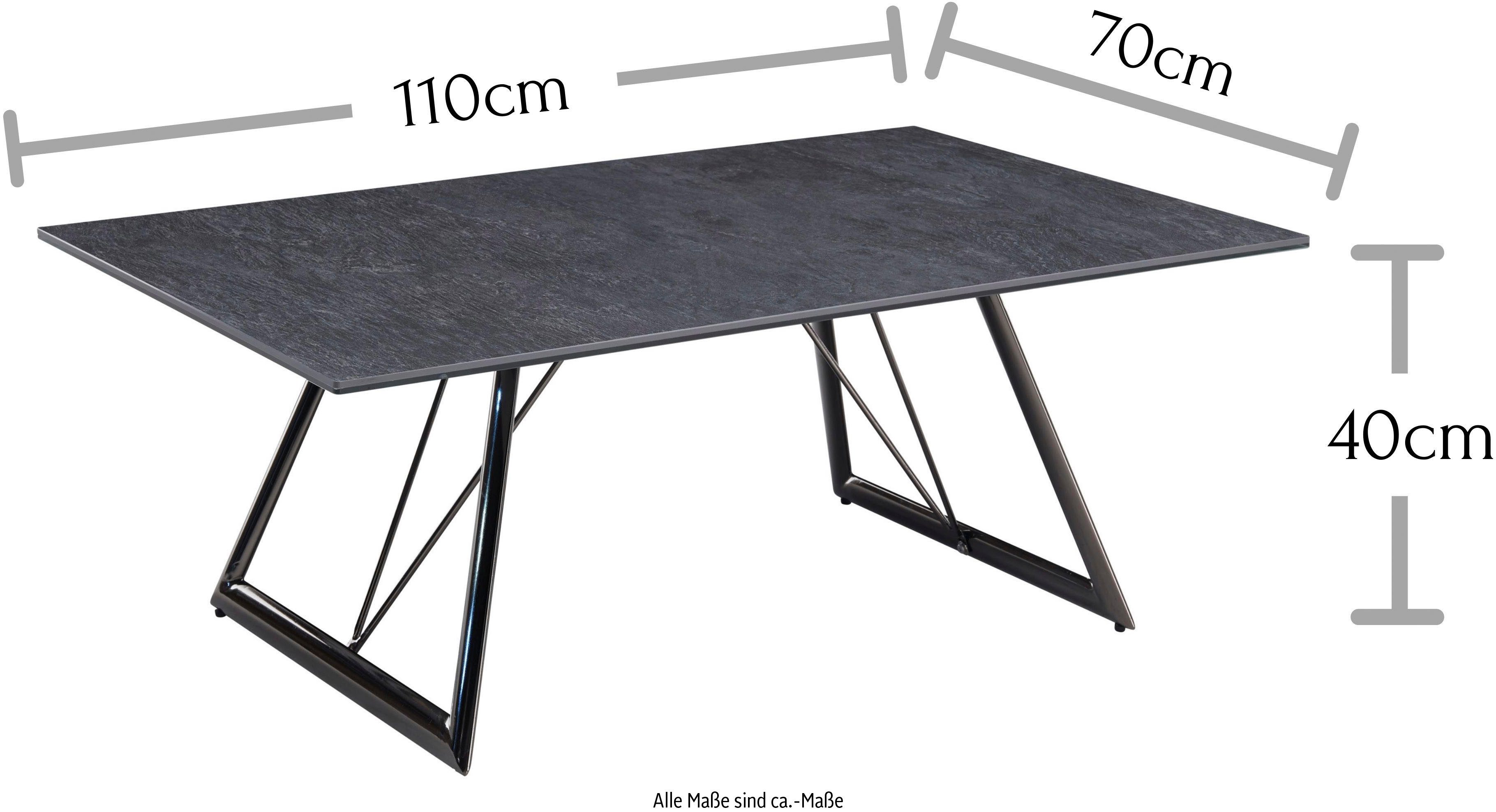 Stolkom Salontafel Evina 110 cm breed, tafel met keramische oppervlakte