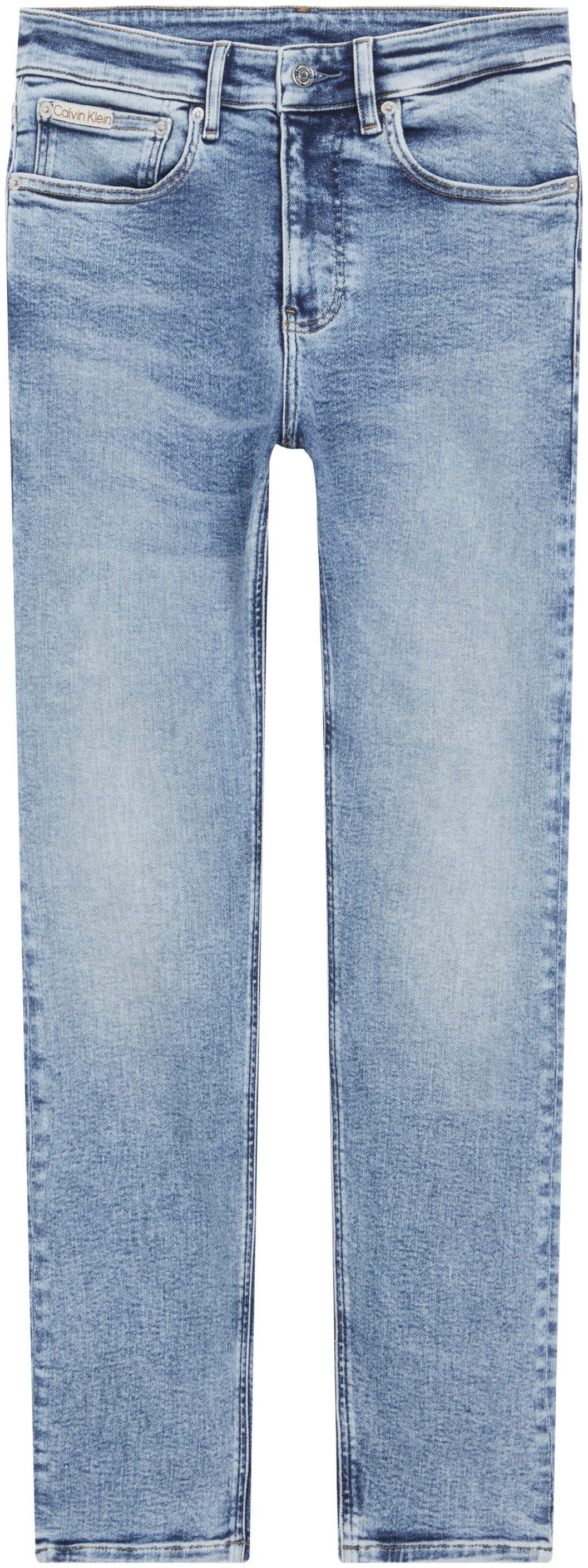 Calvin Klein Stretch jeans Skinny Muntzakje, logo borduursel
