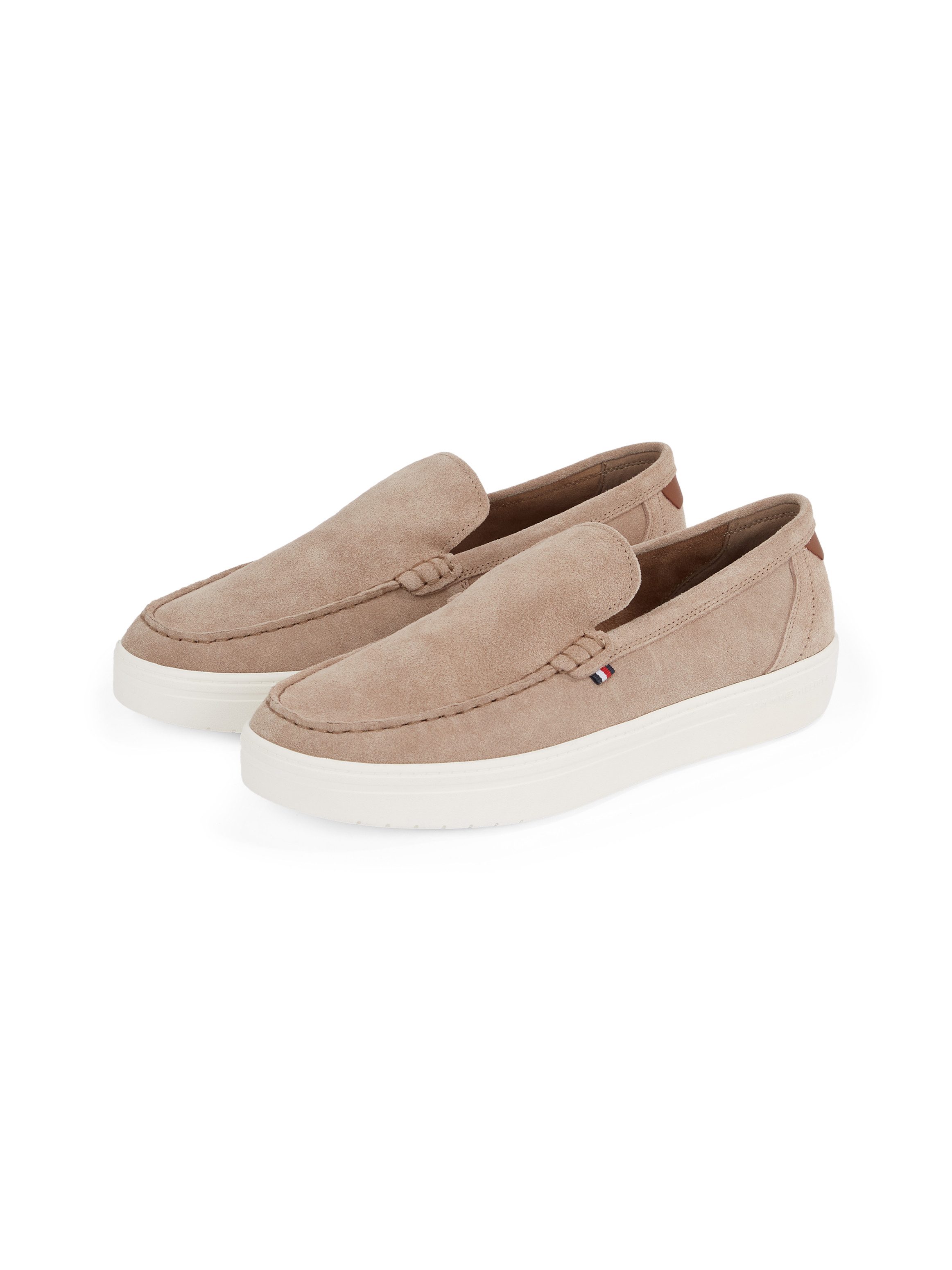 Tommy Hilfiger Instappers MODERN LIGHT HYBRID SUEDE LOAFER , plateau, instapschoen, vrijetijdsschoen,...