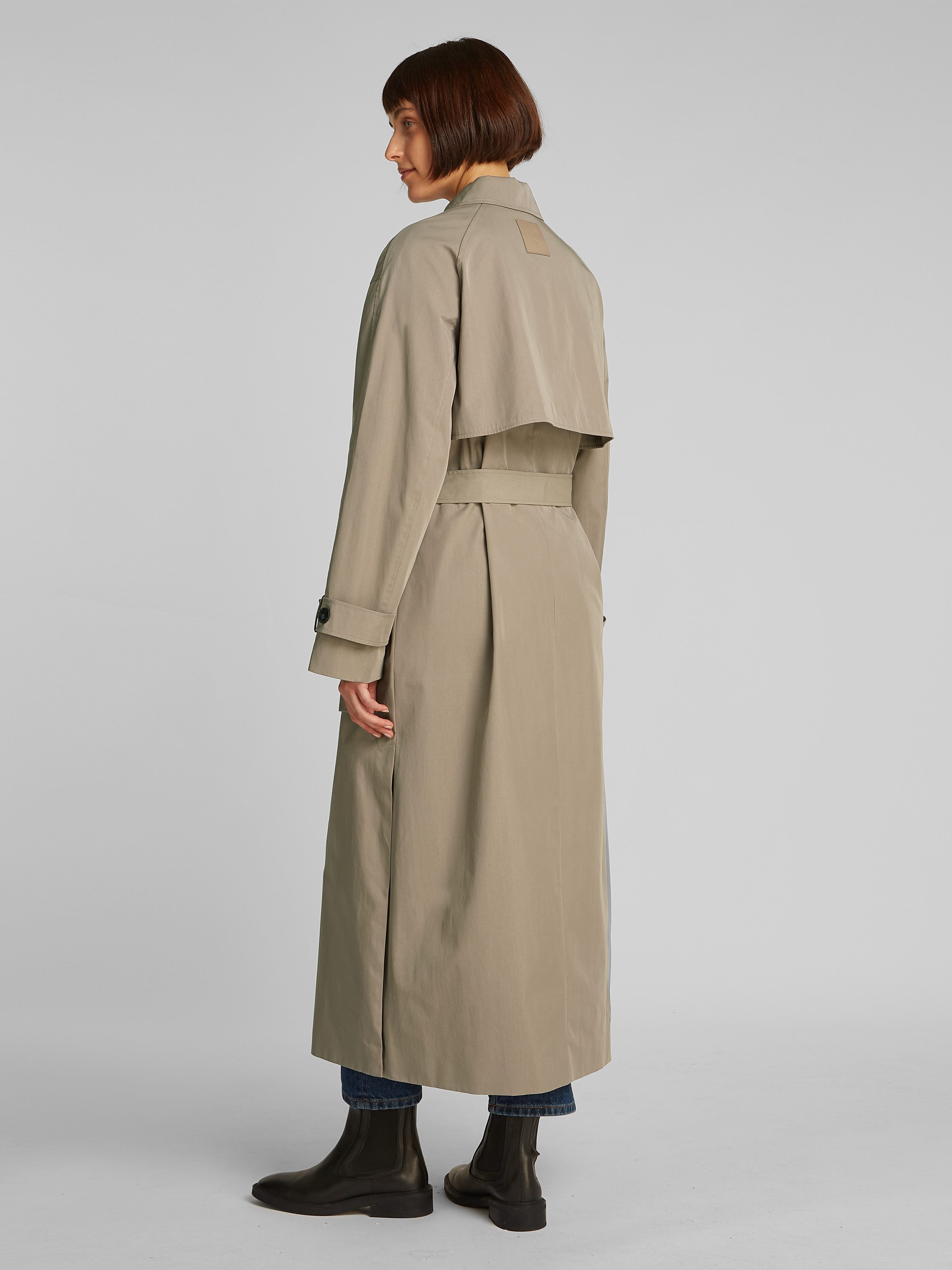 Calvin Klein Trenchcoat TRENCH COAT met steekzakken, met logopatch