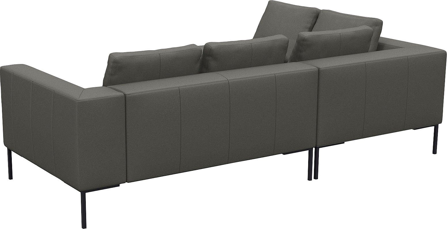 FLEXLUX Hoekbank Loano, super comfortabel zitcomfort door koudschuim in de zitting, L-vorm