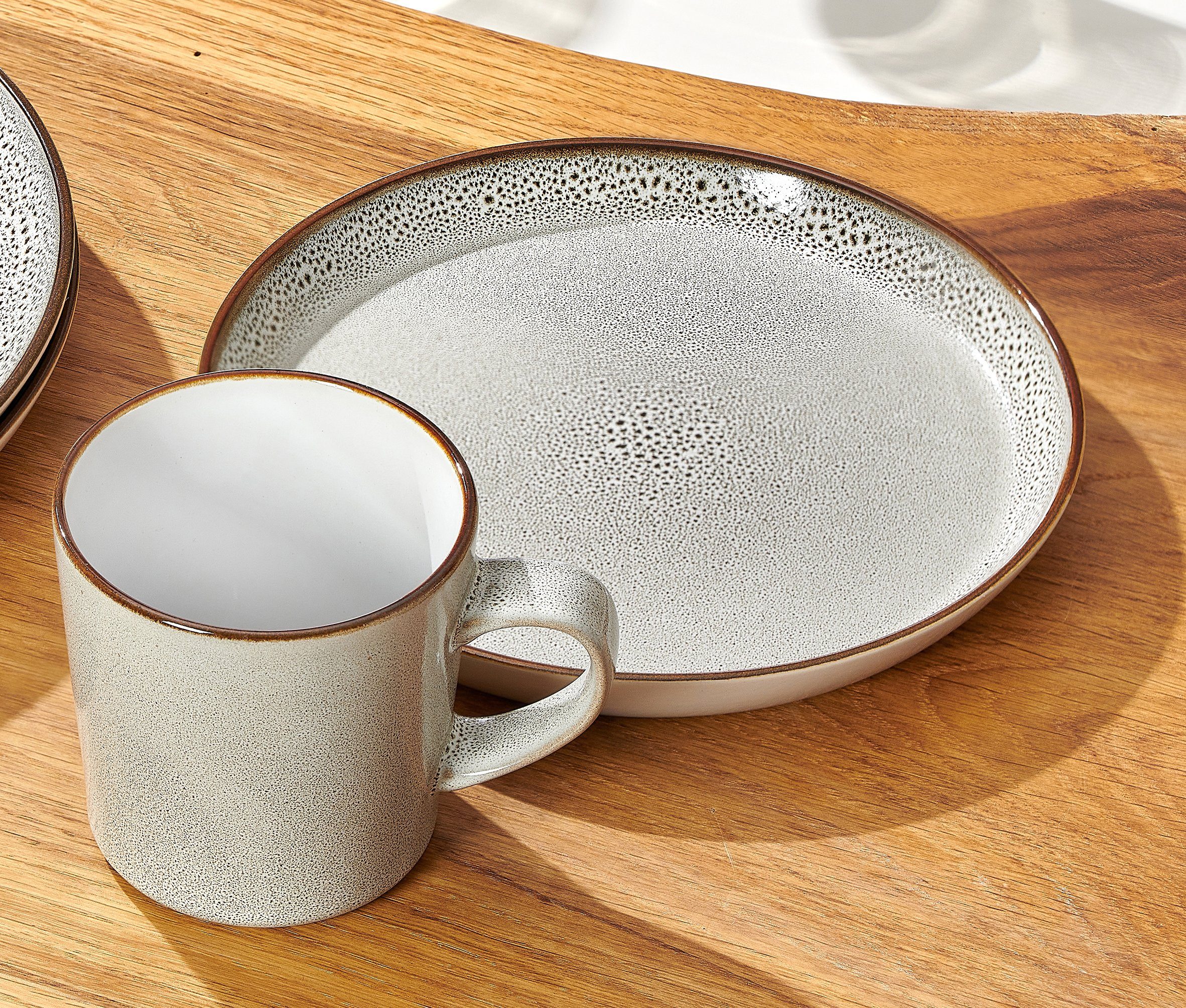 Ritzenhoff & Breker Beker Visby, Aardewerk, met de hand veredeld, elk exemplaar is uniek, 400 ml. (set, 6-delig)