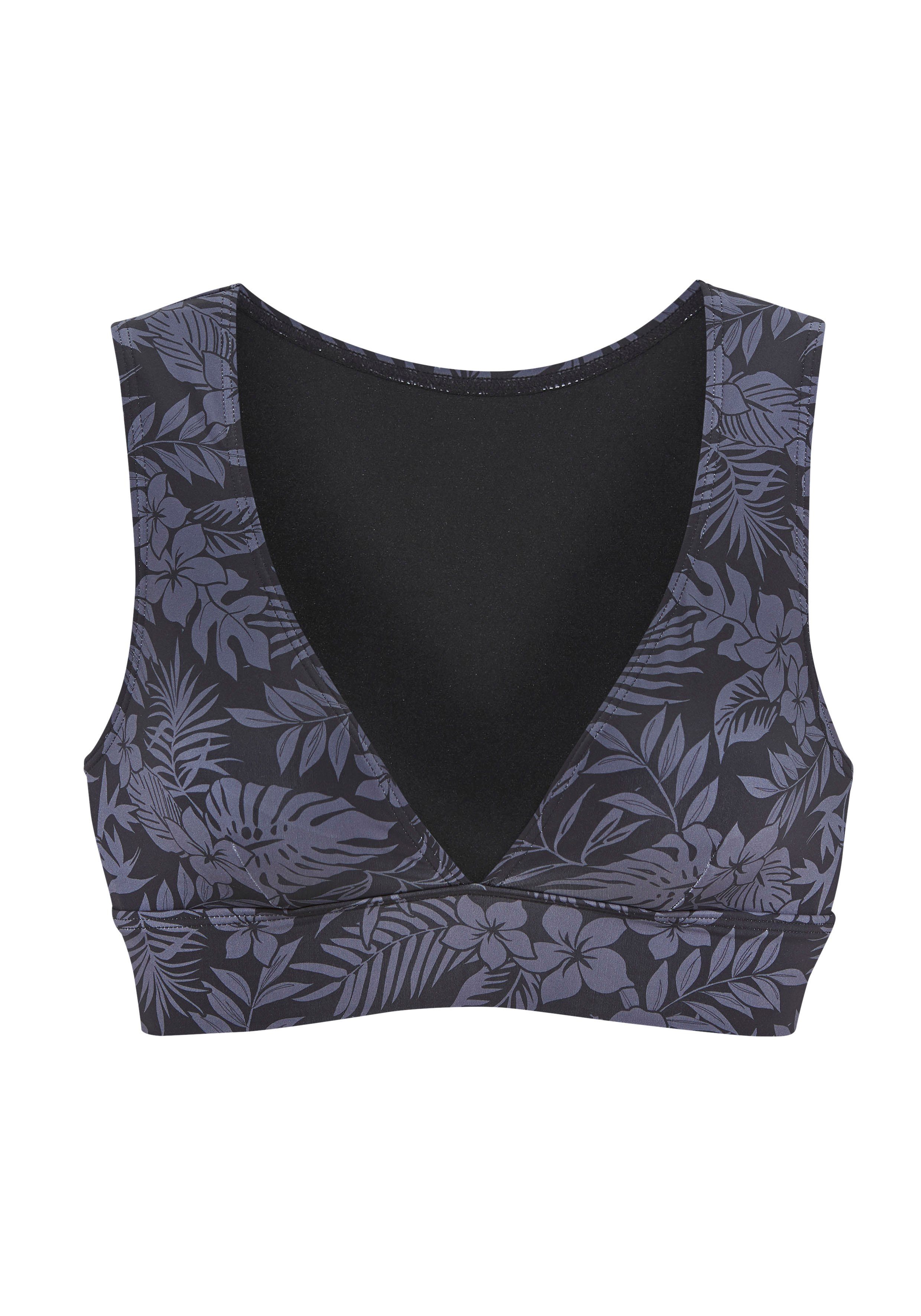 Venice Beach Bustierbikinitop Moloka met tropische print
