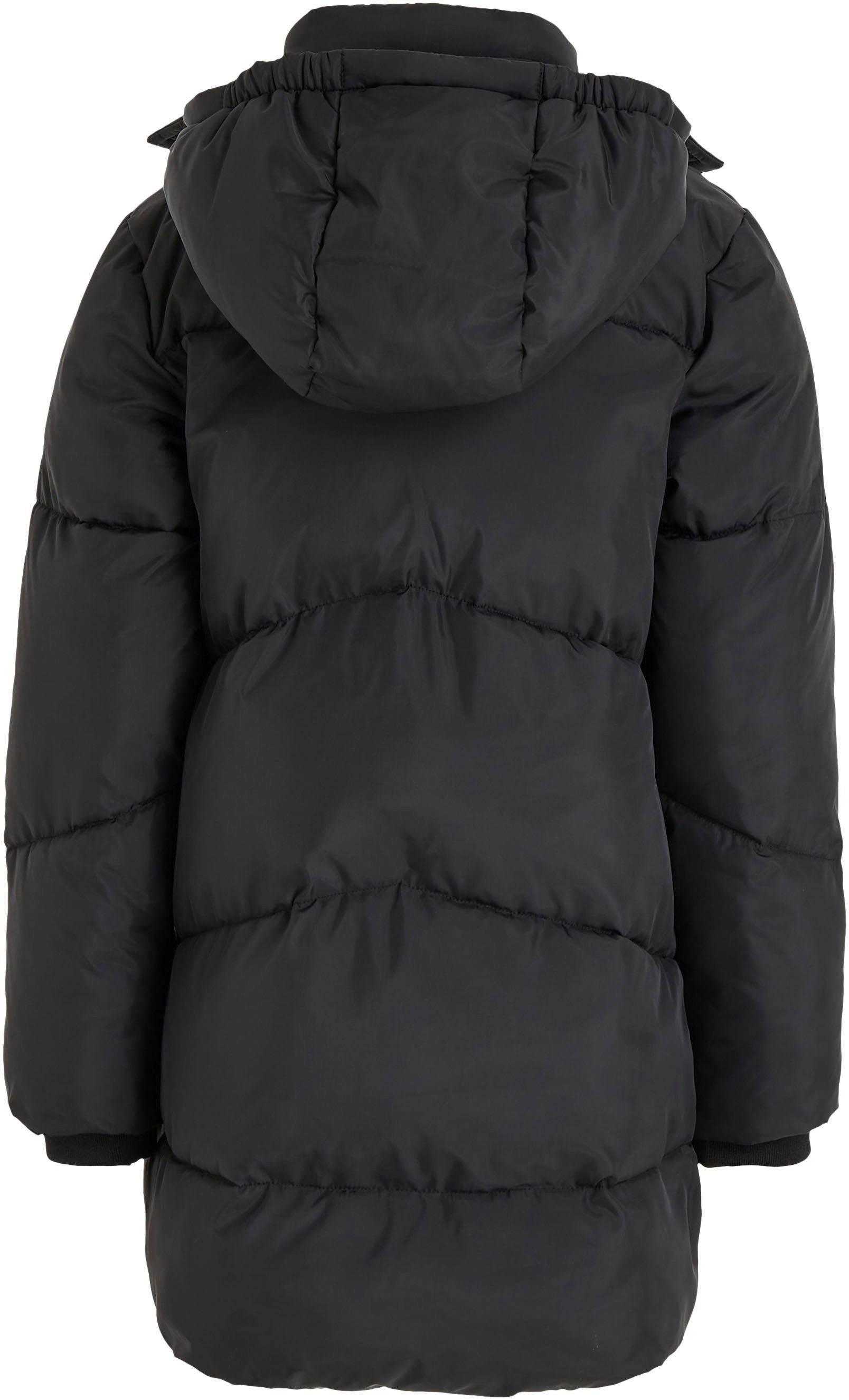 Calvin Klein Gewatteerde jas CK LONG PUFFER COAT voor kinderen tot 16 jaar en calvin klein merklabel