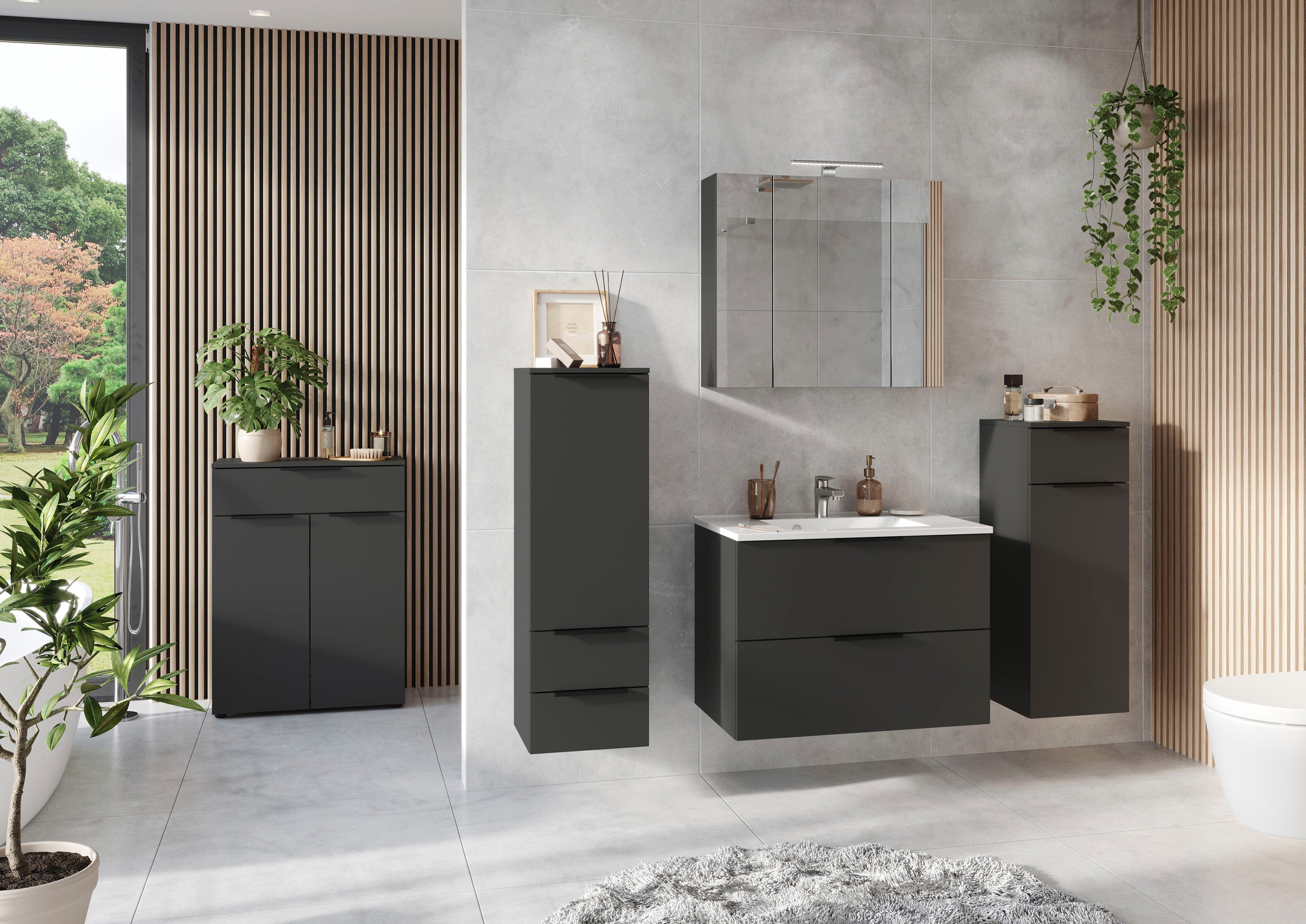 GERMANIA Halfhoge kast Crandon Kast met 2 laden, een deur en een verstelbare plank