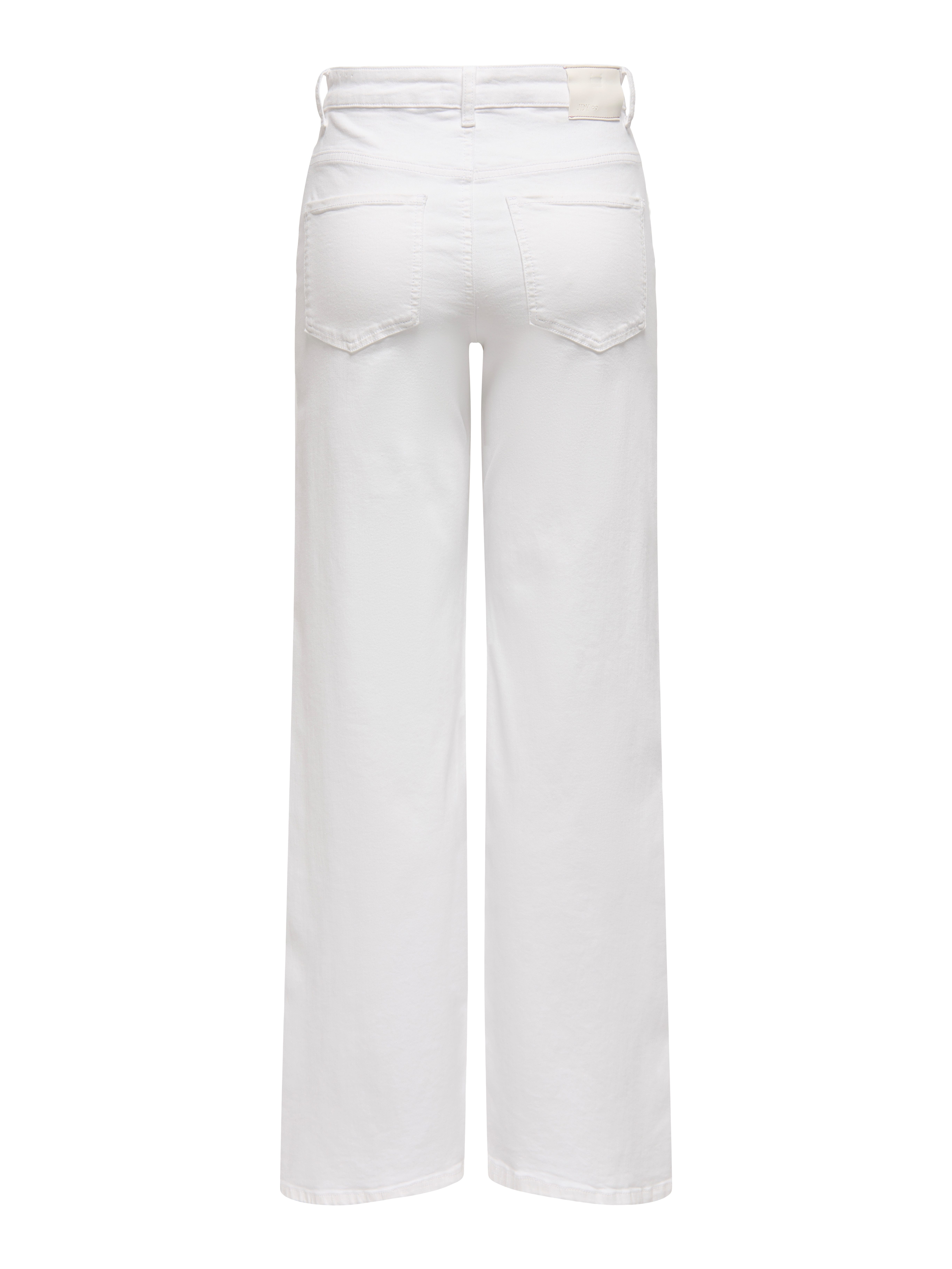 JDY High-waist jeans JDYFELINA-FINA HW WIDE WHITEJNS DNM NOOS