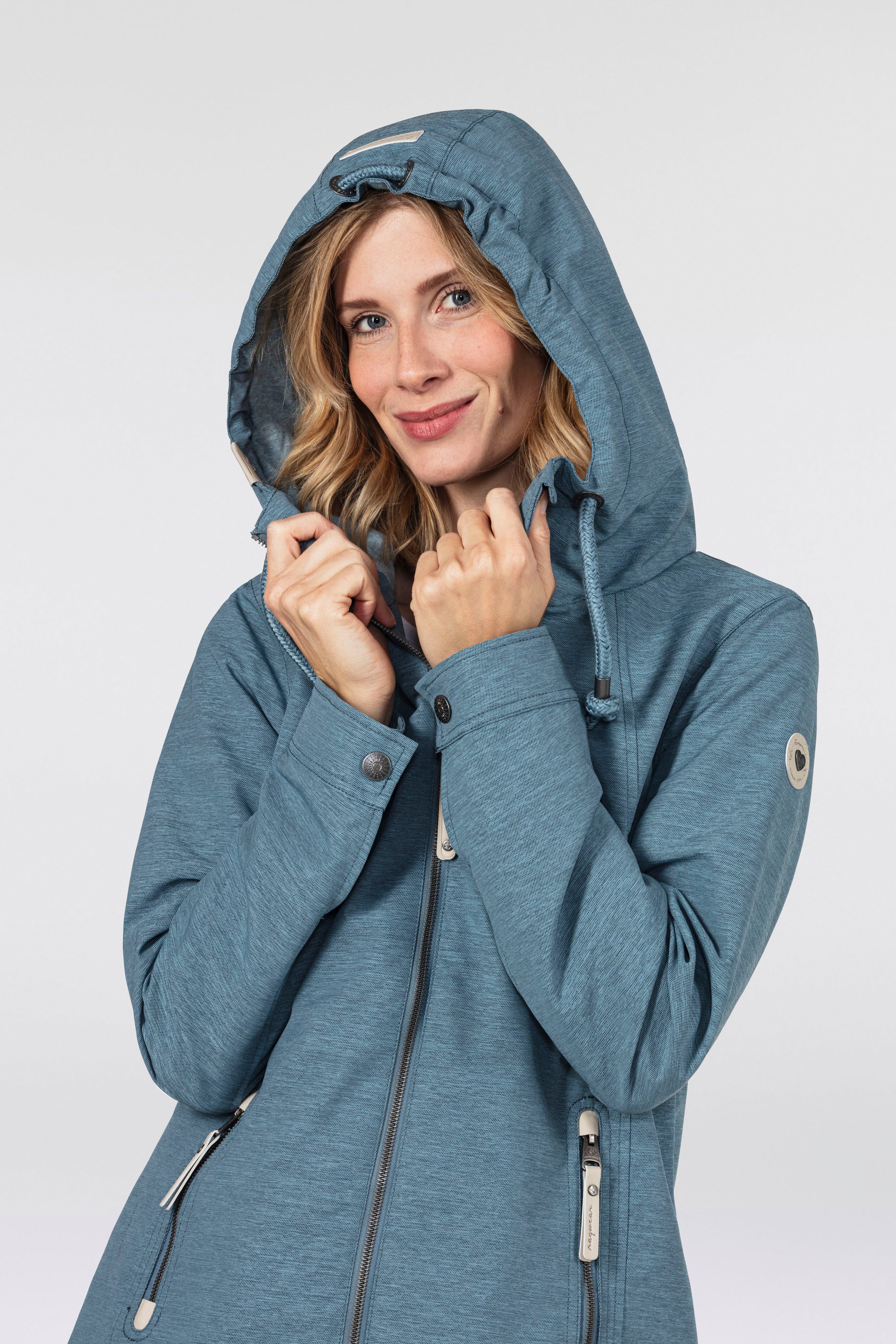 Ragwear Functioneel jack ZUZKA stijlvolle outdoorjas voor tussenseizoen water repellent coating