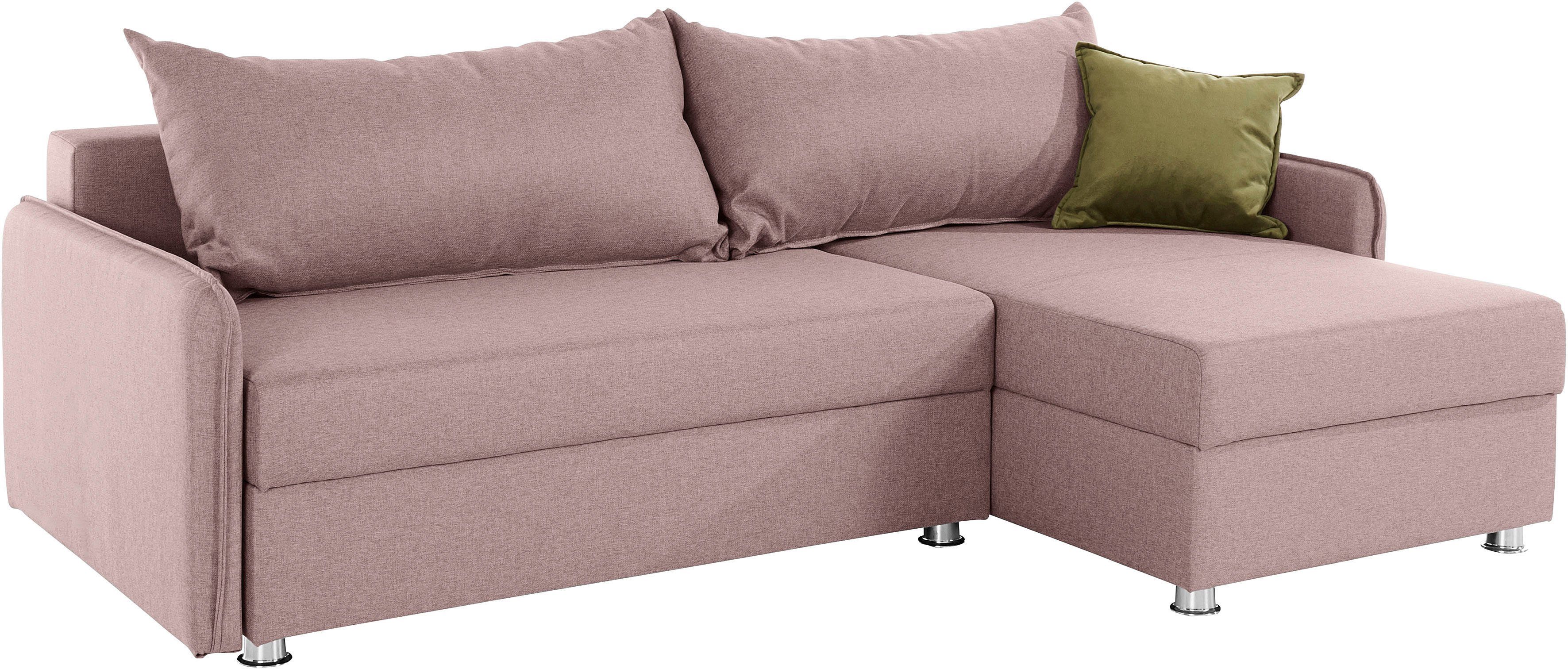 COLLECTION AB Hoekbank Sunny L-vorm met slaapfunctie en bedkist